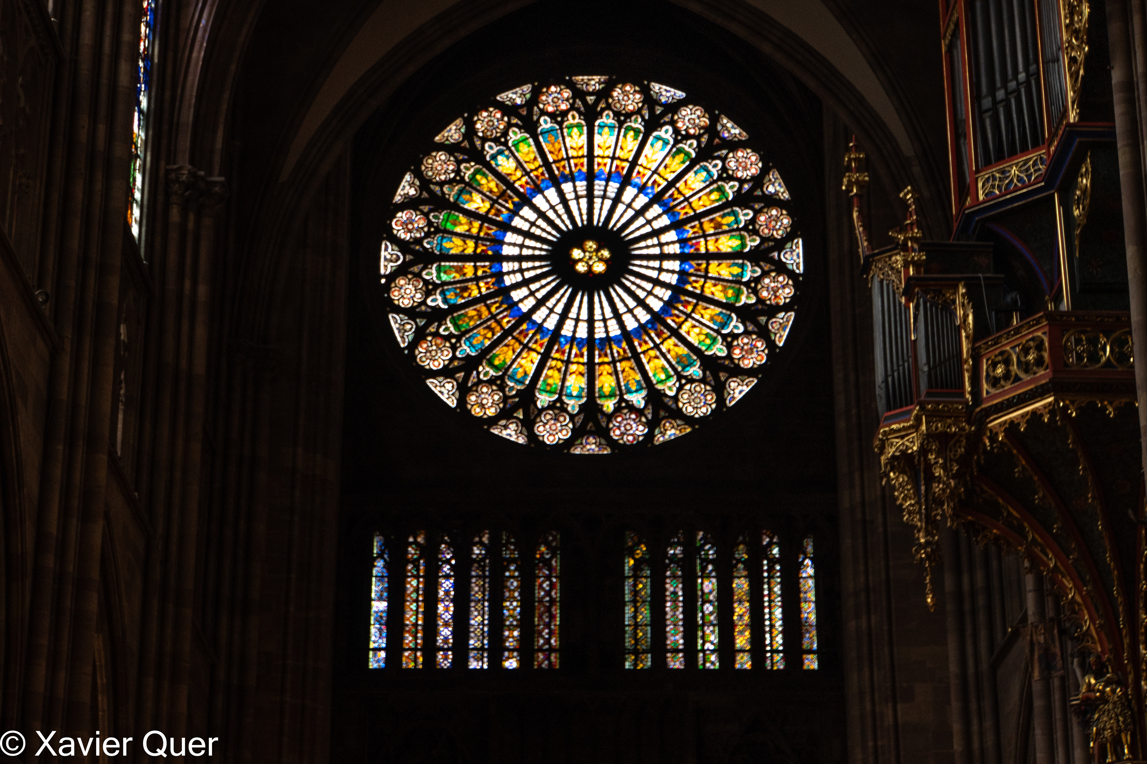 Rosassa de la catedral d'Estrasburg (Bas Rhin, Grand Est, França)