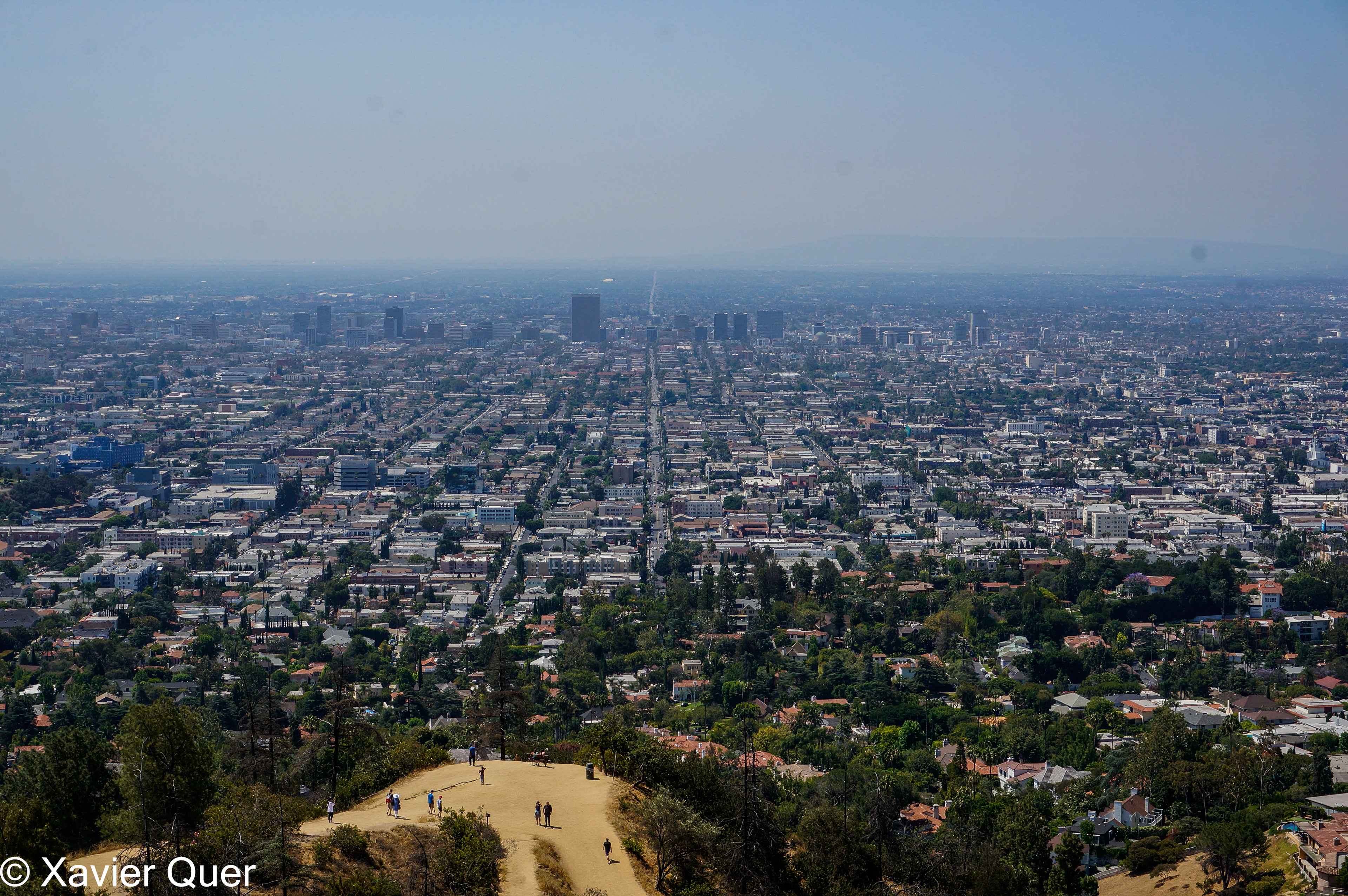 Vista de la ciutat des de l'Observatori Griffith, Los Angeles. Califòrnia