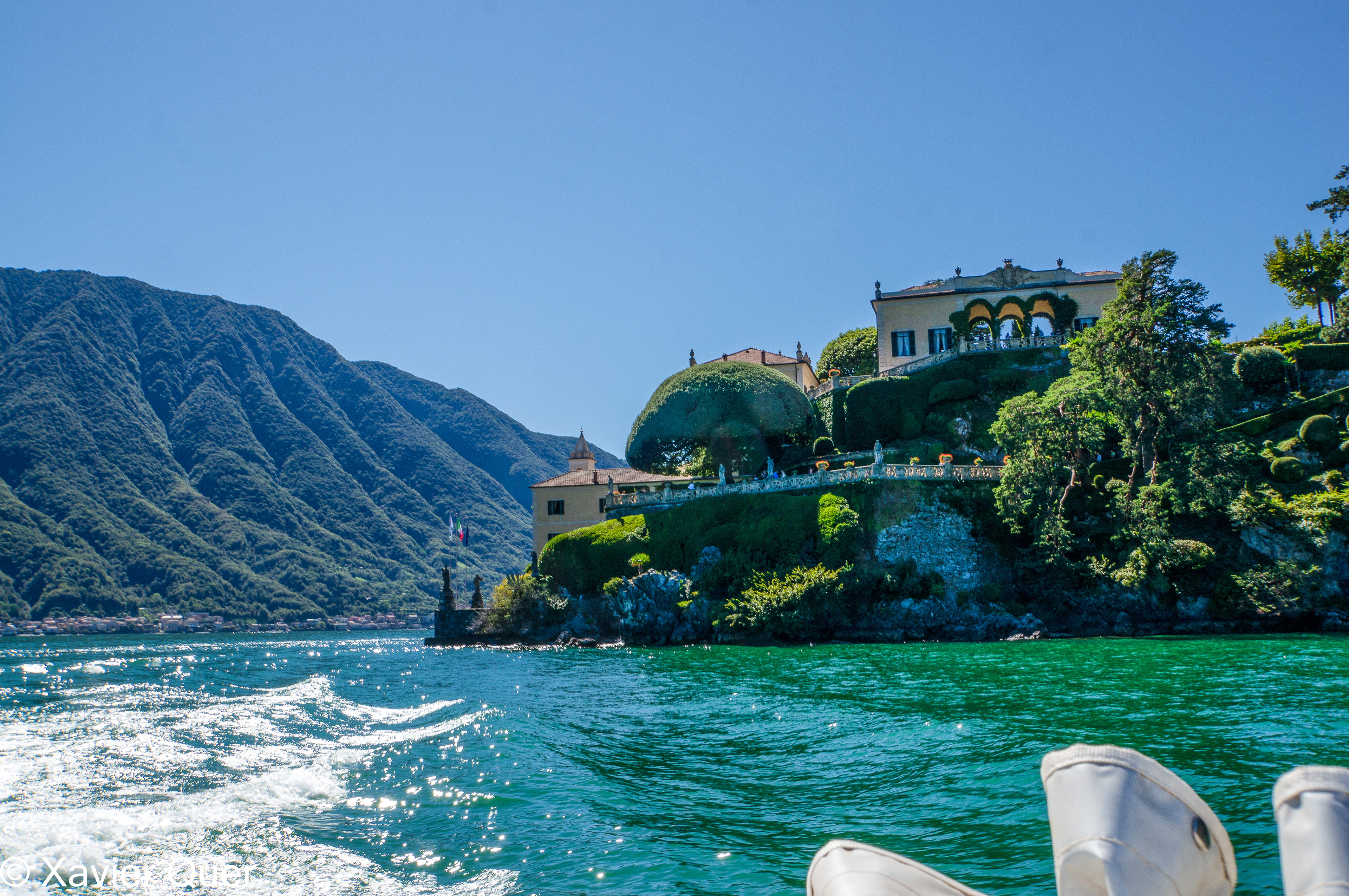 Villa Balbianello des de la barca de retorn a Lenno, Lago di Como