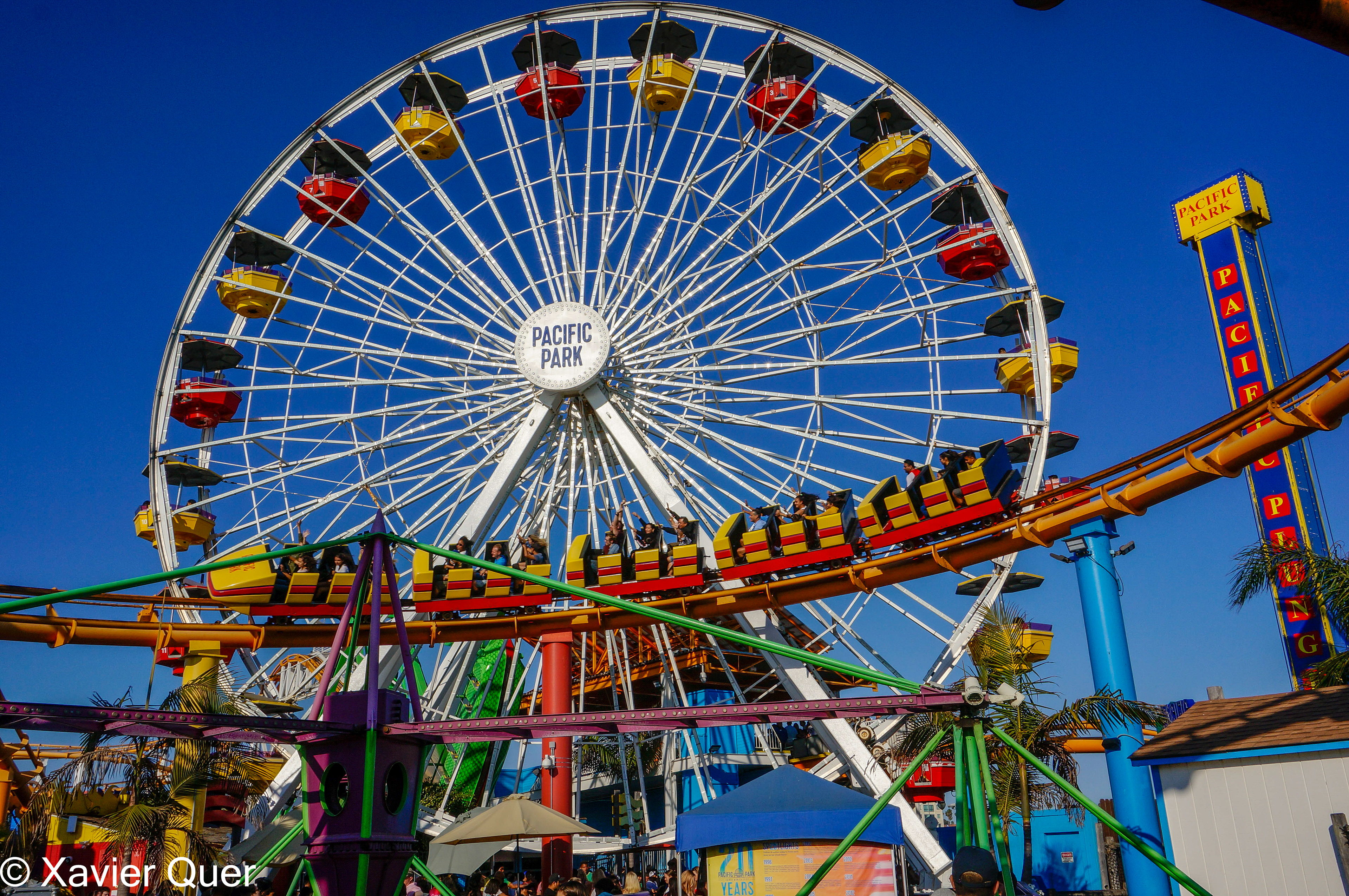 La nòria de Santa Monica Pier, Los Angeles. Califòrnia