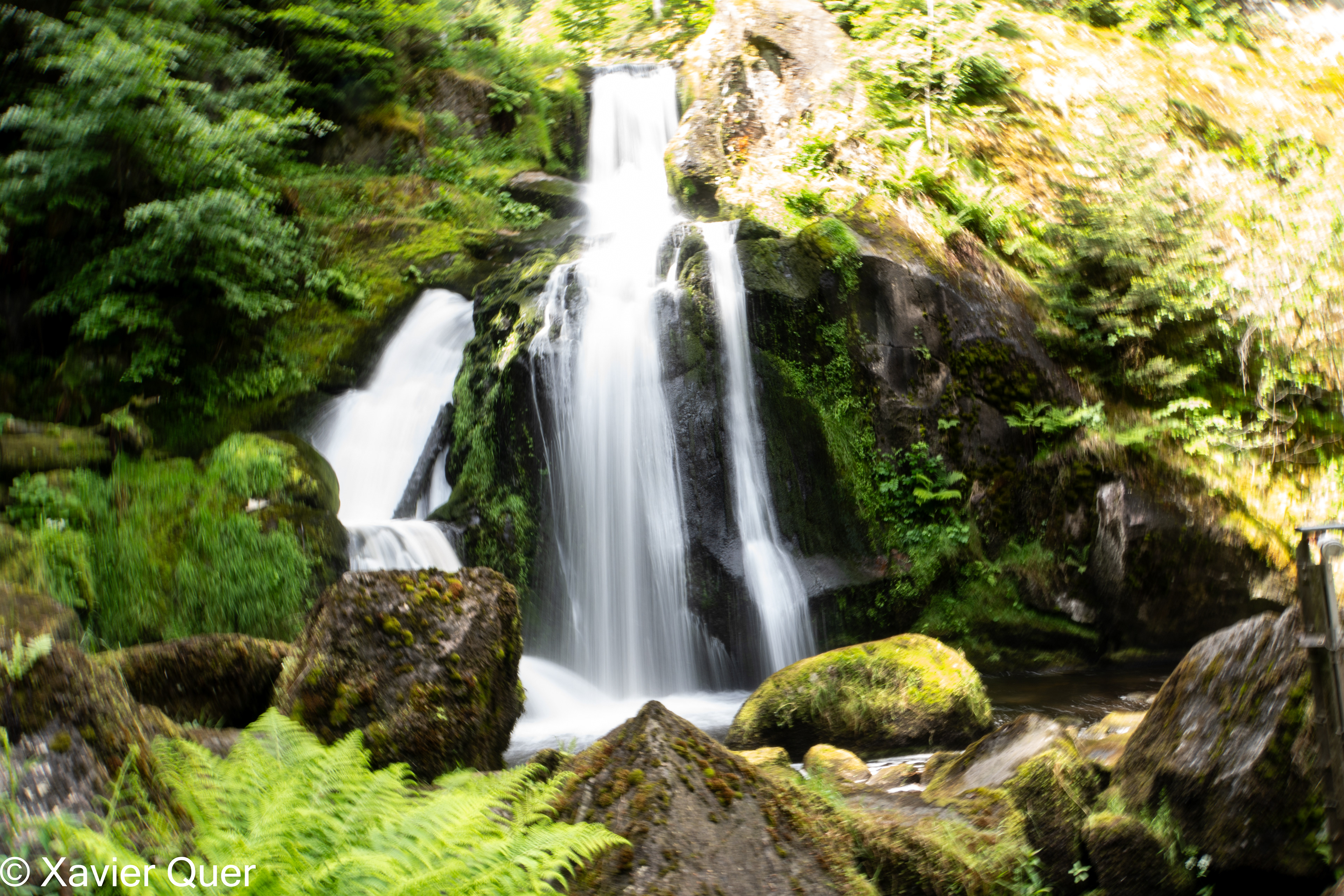 Vista parcial de la cascada de Triberg (Triberger Wasserfälle). Baden-Württenberg.