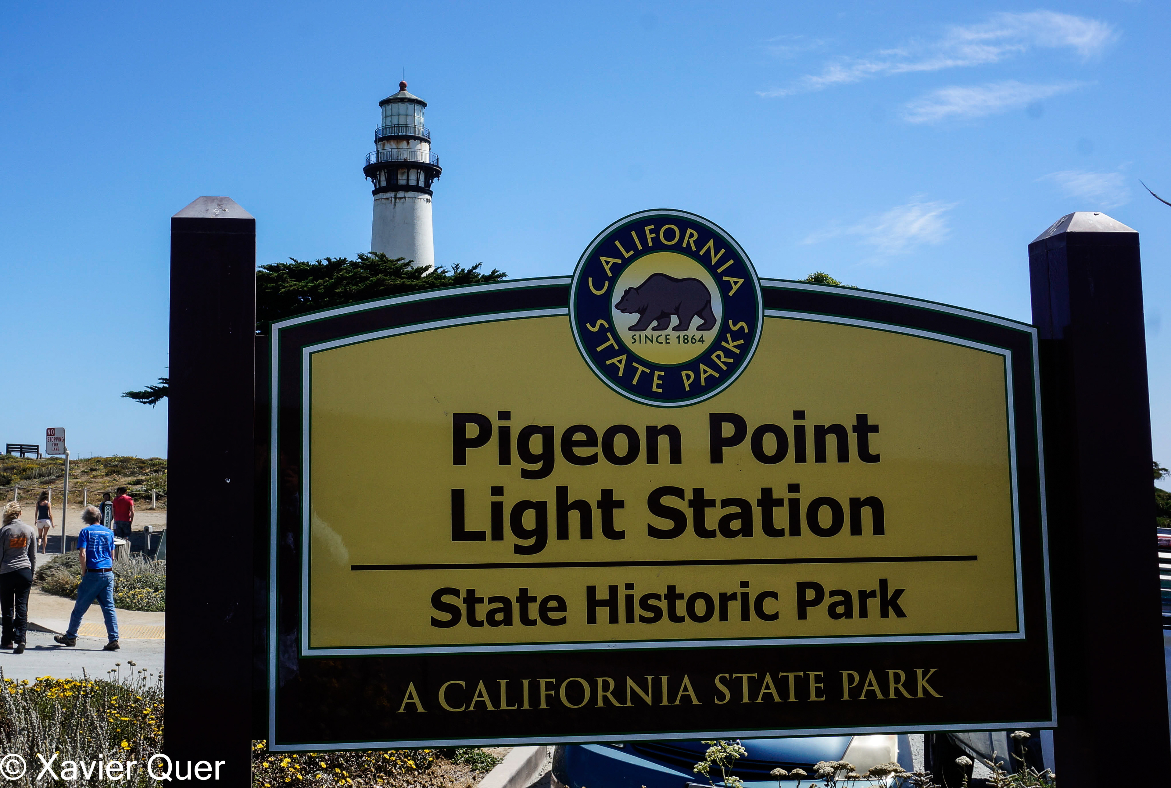 Accés al far de Pigeon Point, Califòrnia