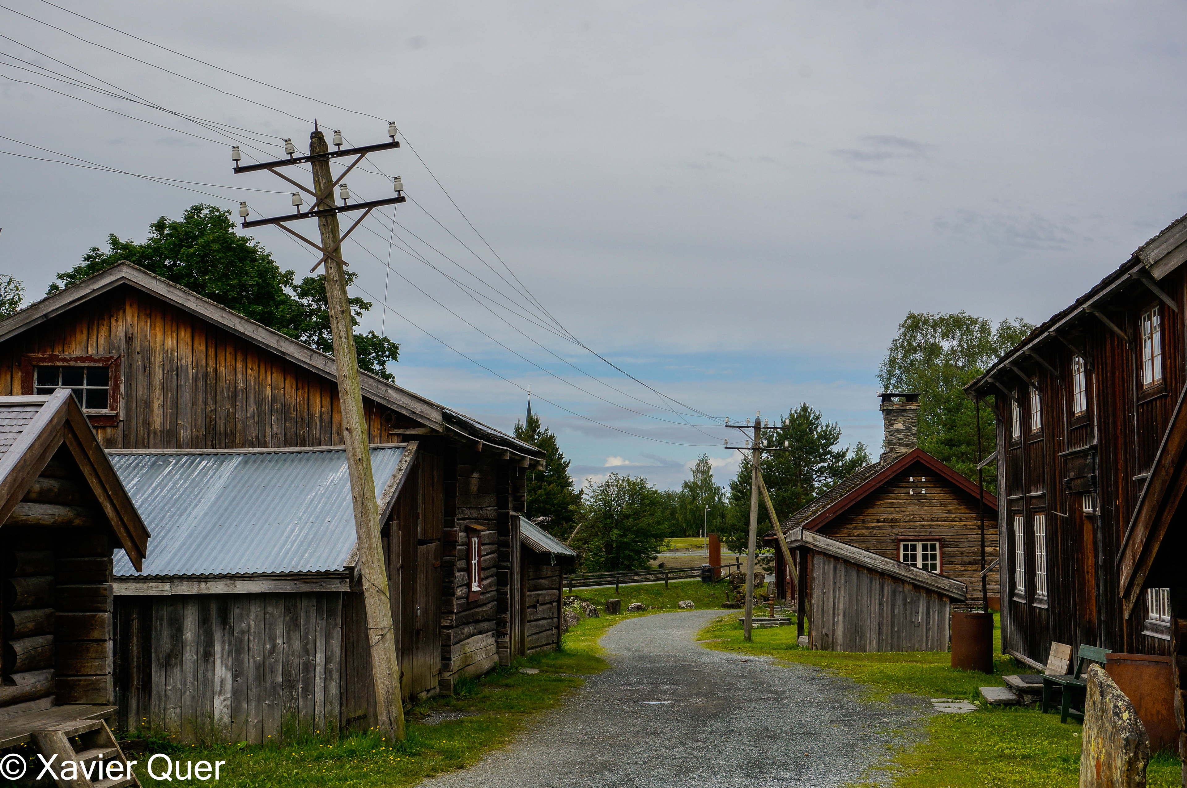 Edificis del recinte del museu de Stiklestad, Noruega