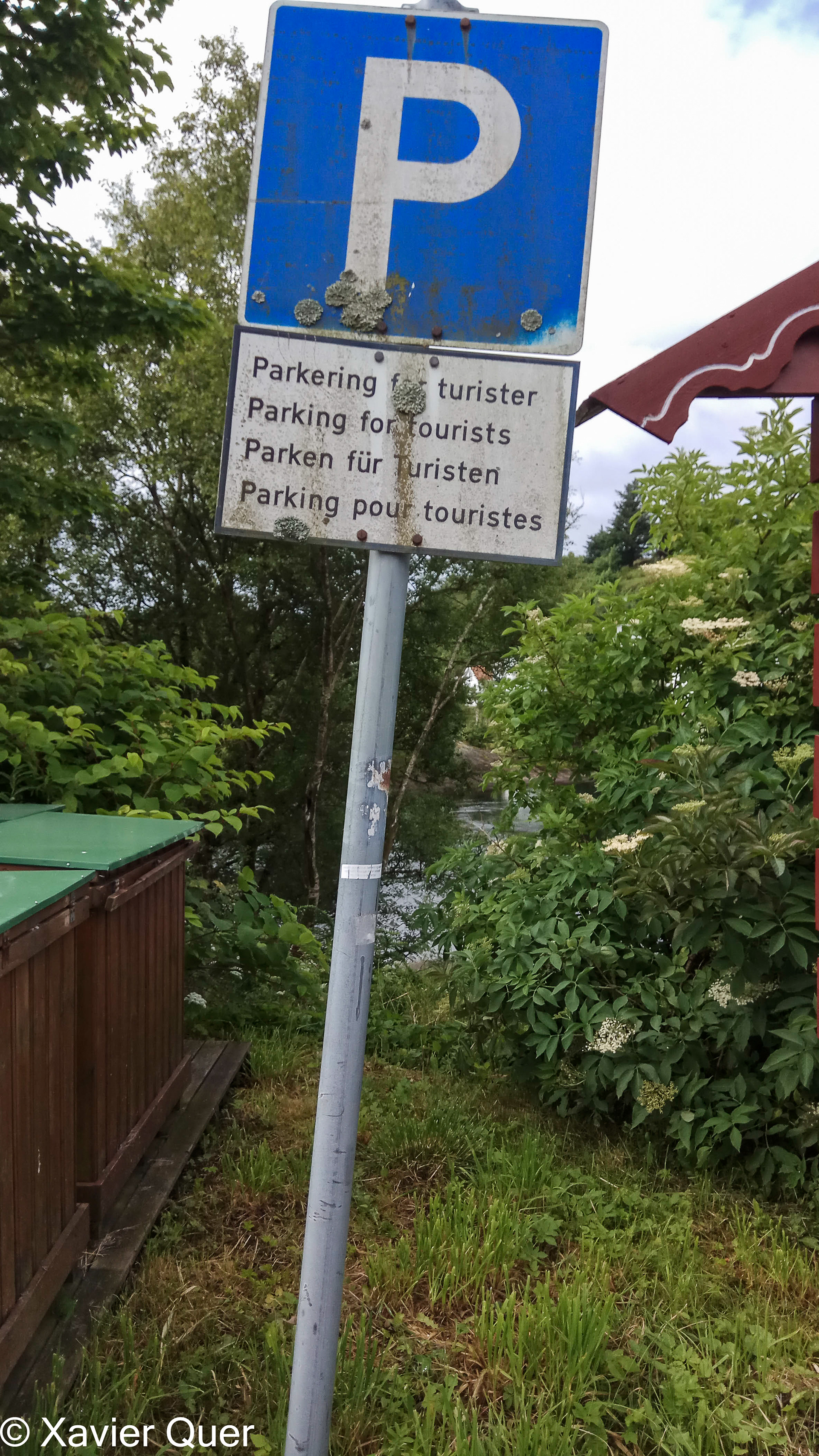 Està clar per qui és l'aparcament? Songdalstrand, Noruega