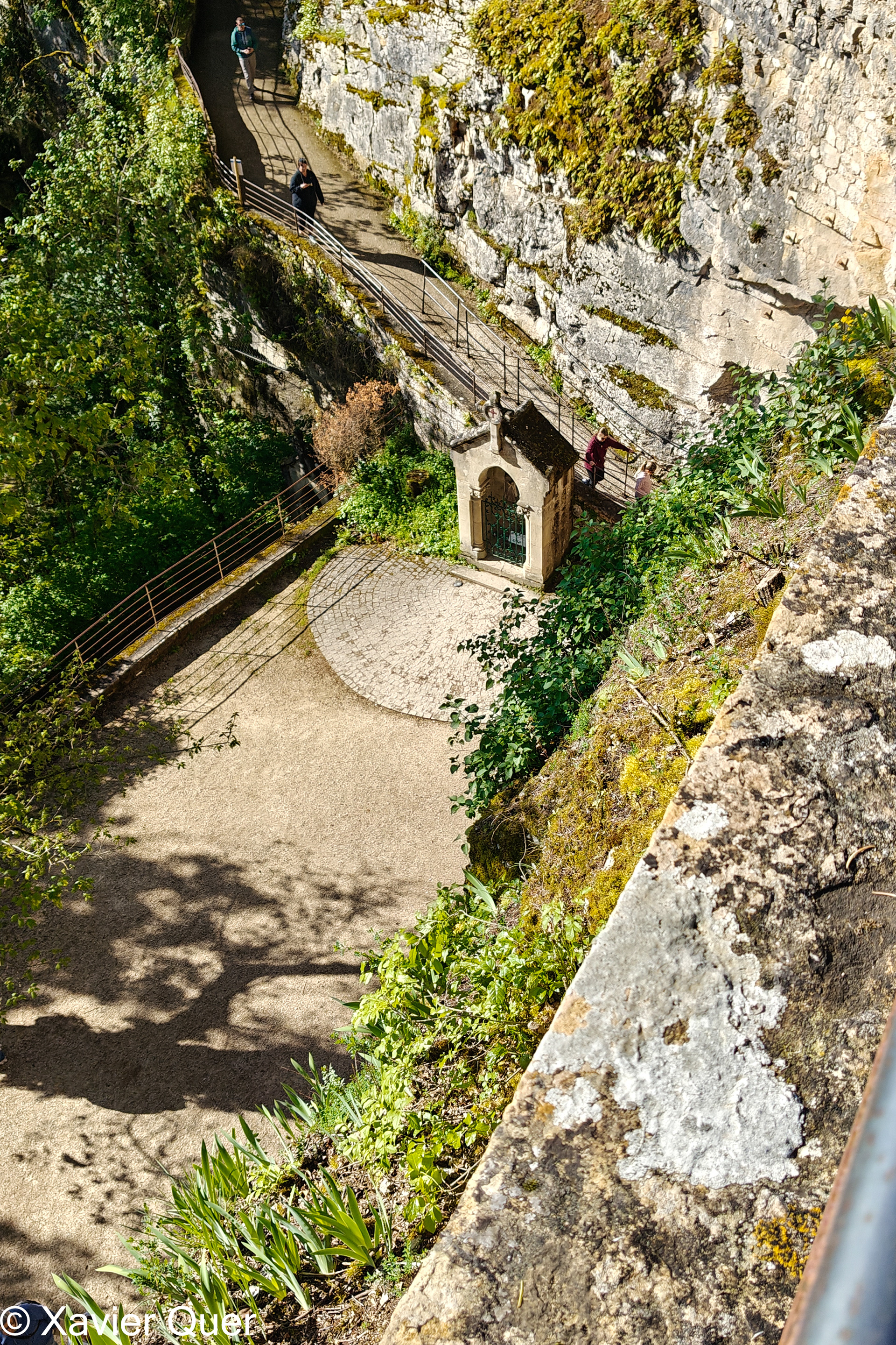 Baixada del Camí del Calvari o de la Creu, Rocamadour. Lot, Occitània, França.