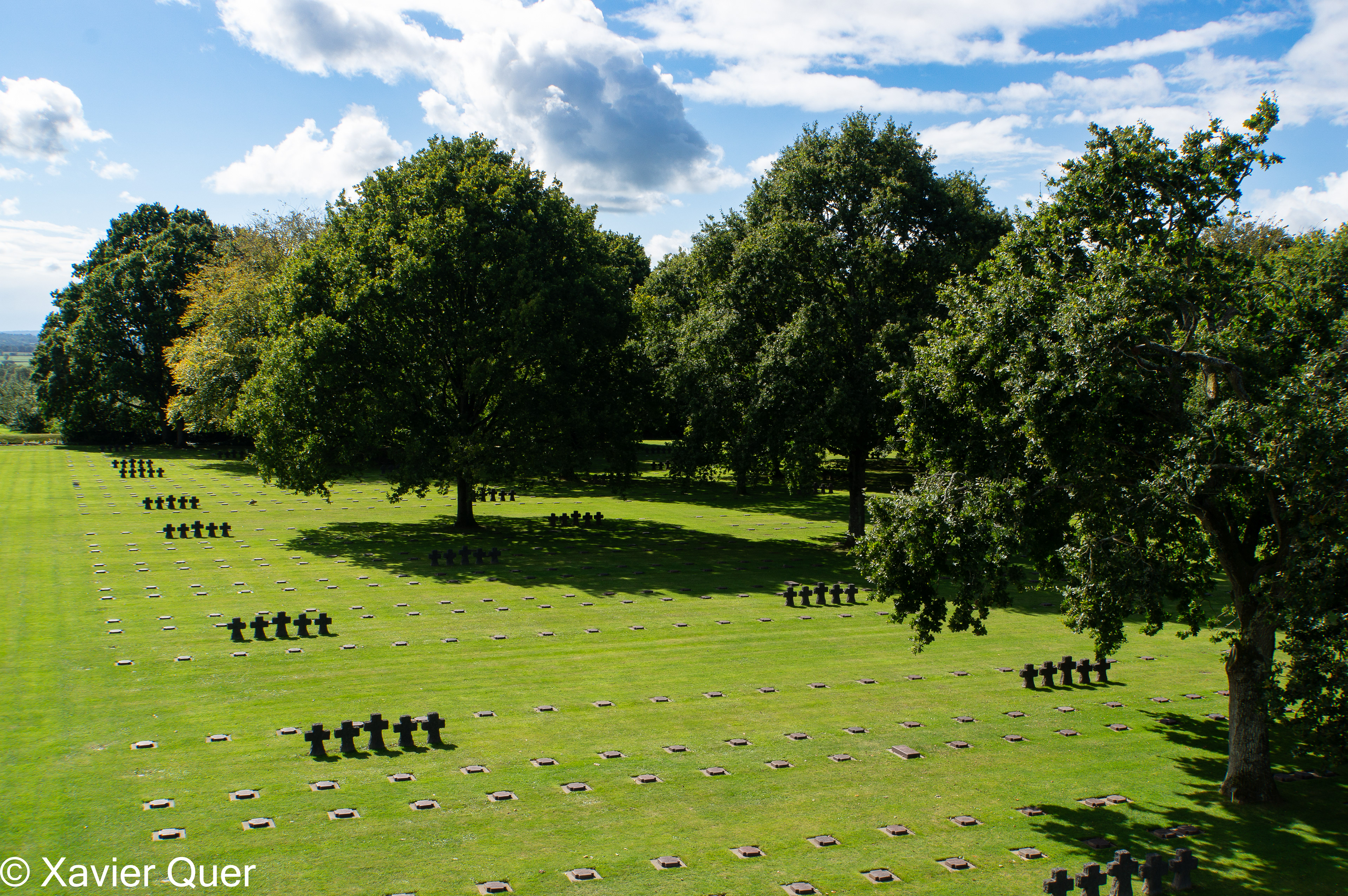 Vista general del cementiri alemany de La Cambe