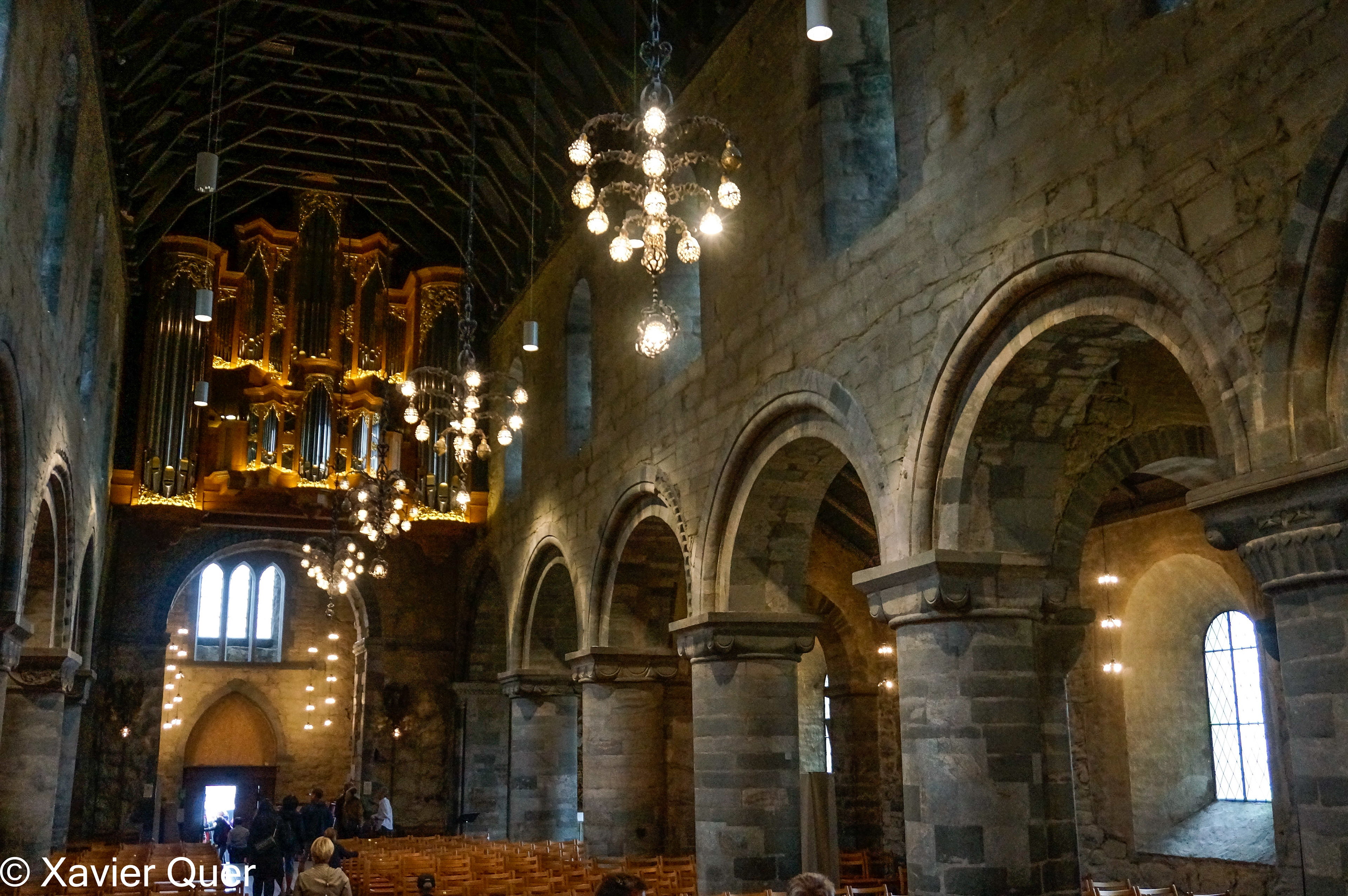 Interior de la catedral de Stavanger, Noruega