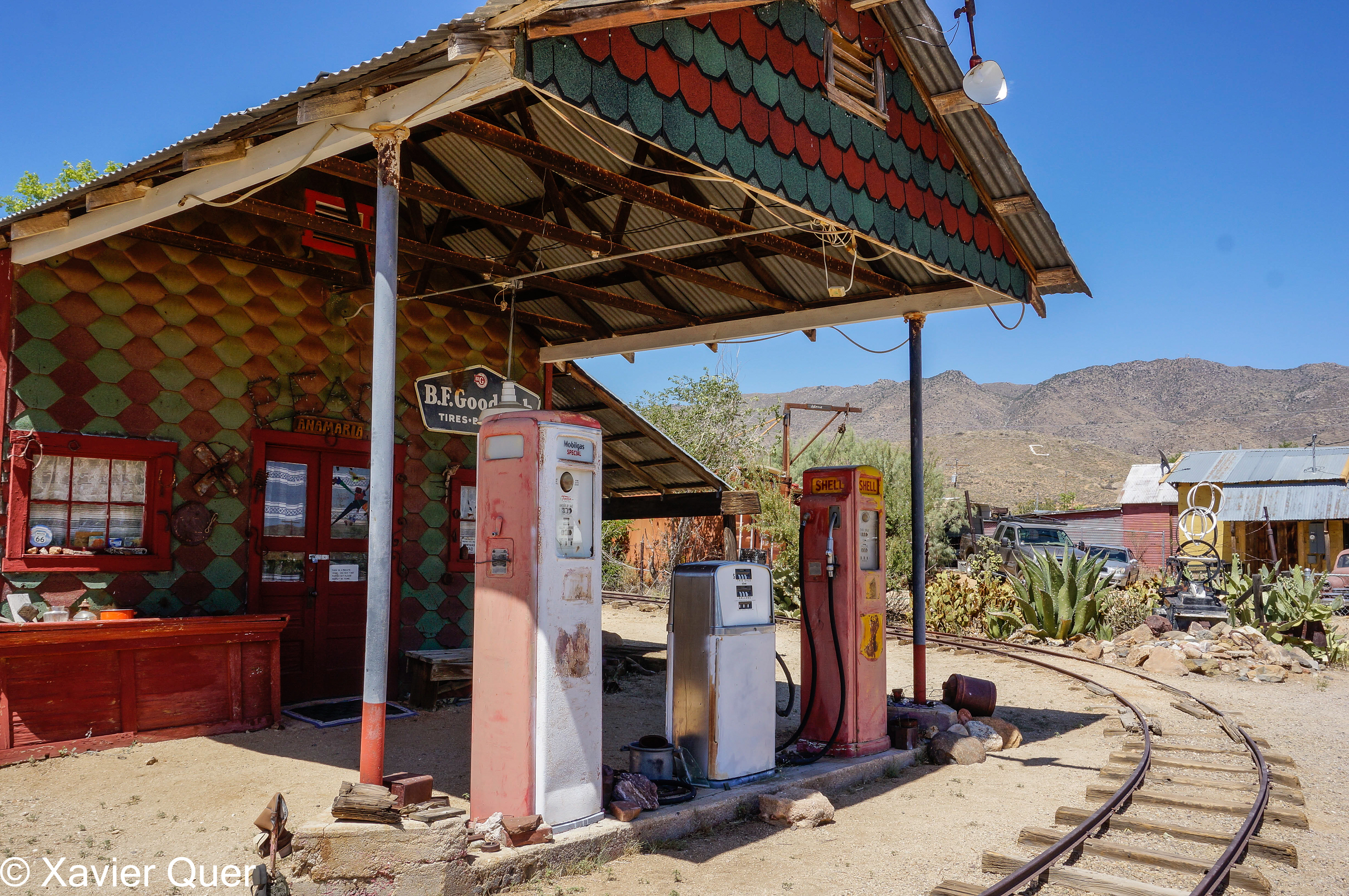 Antiga benzinera a Chloride, Arizona
