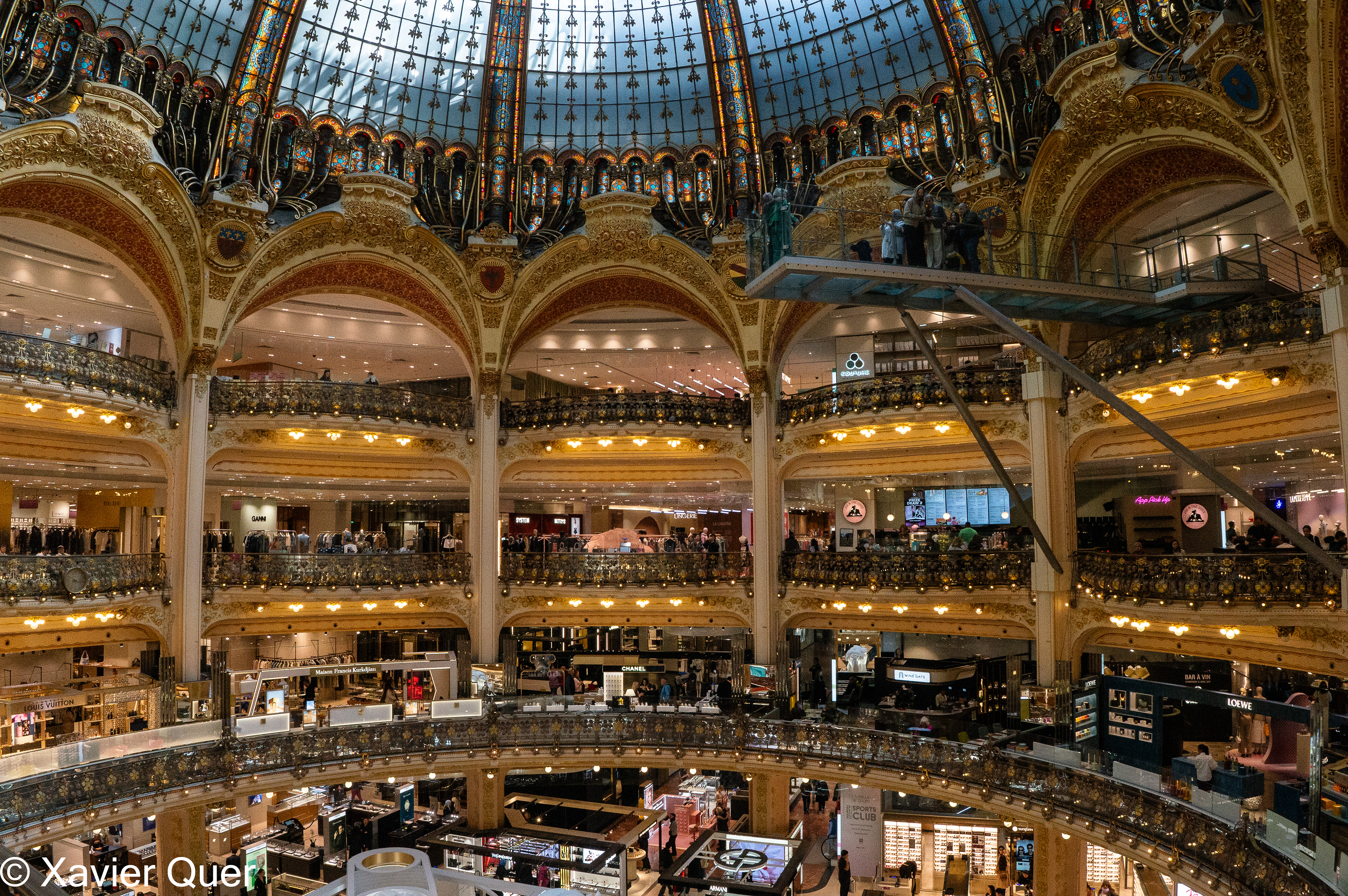 Interior de les Galeries Lafayette, París
