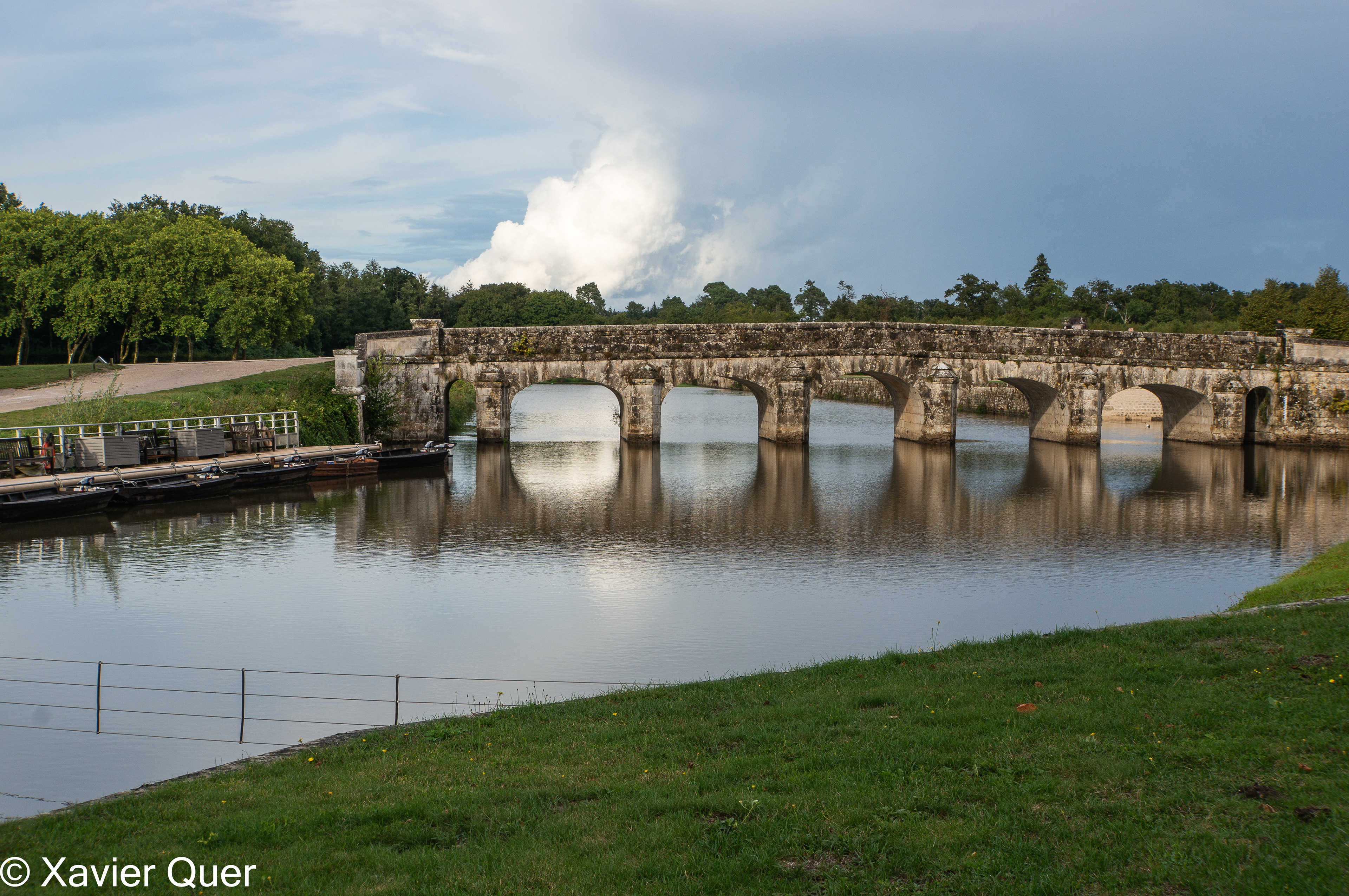 Canal als afores del castell de Chambord
