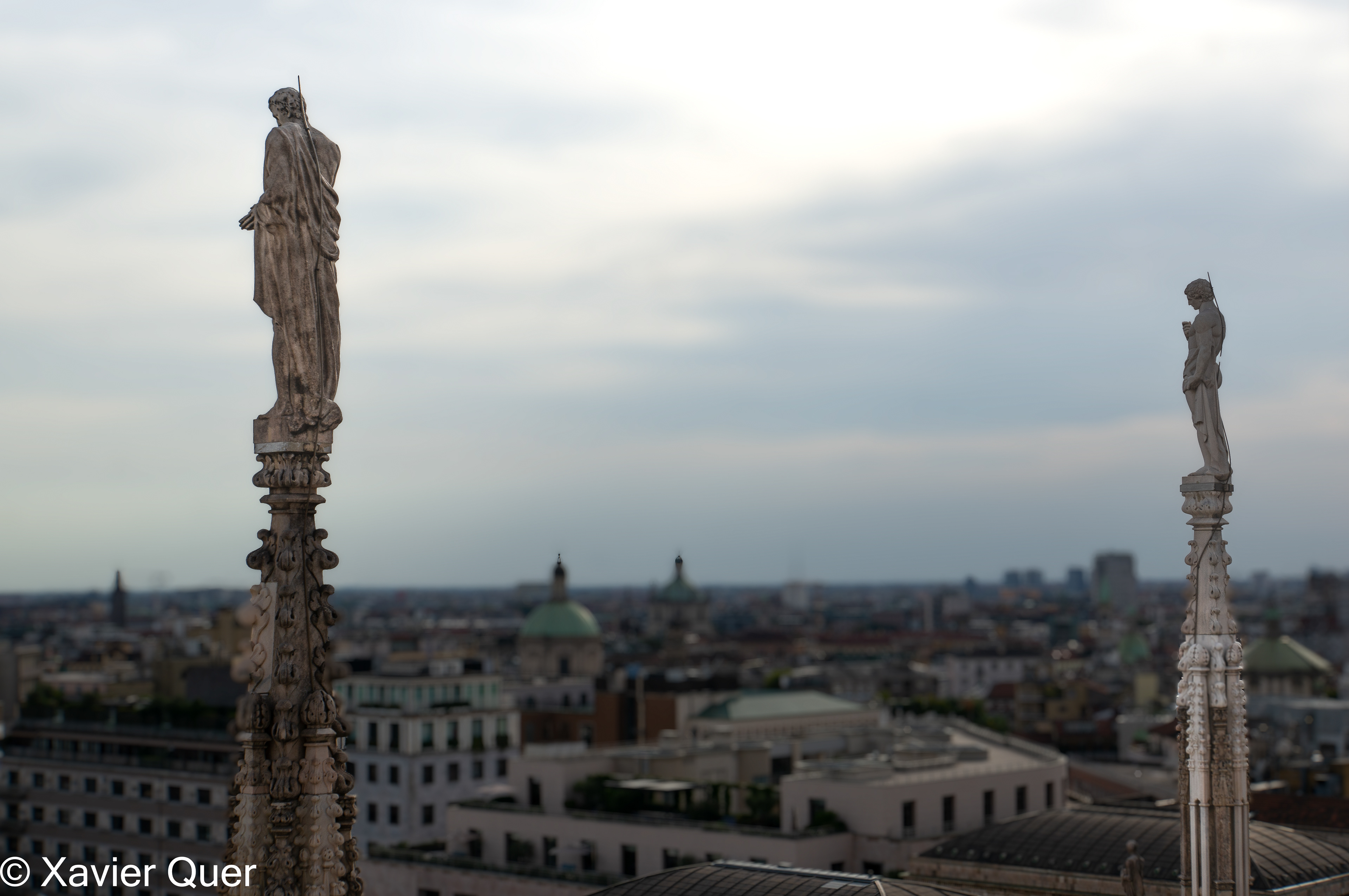 La ciutat des de les terrasses del Duomo, Milà