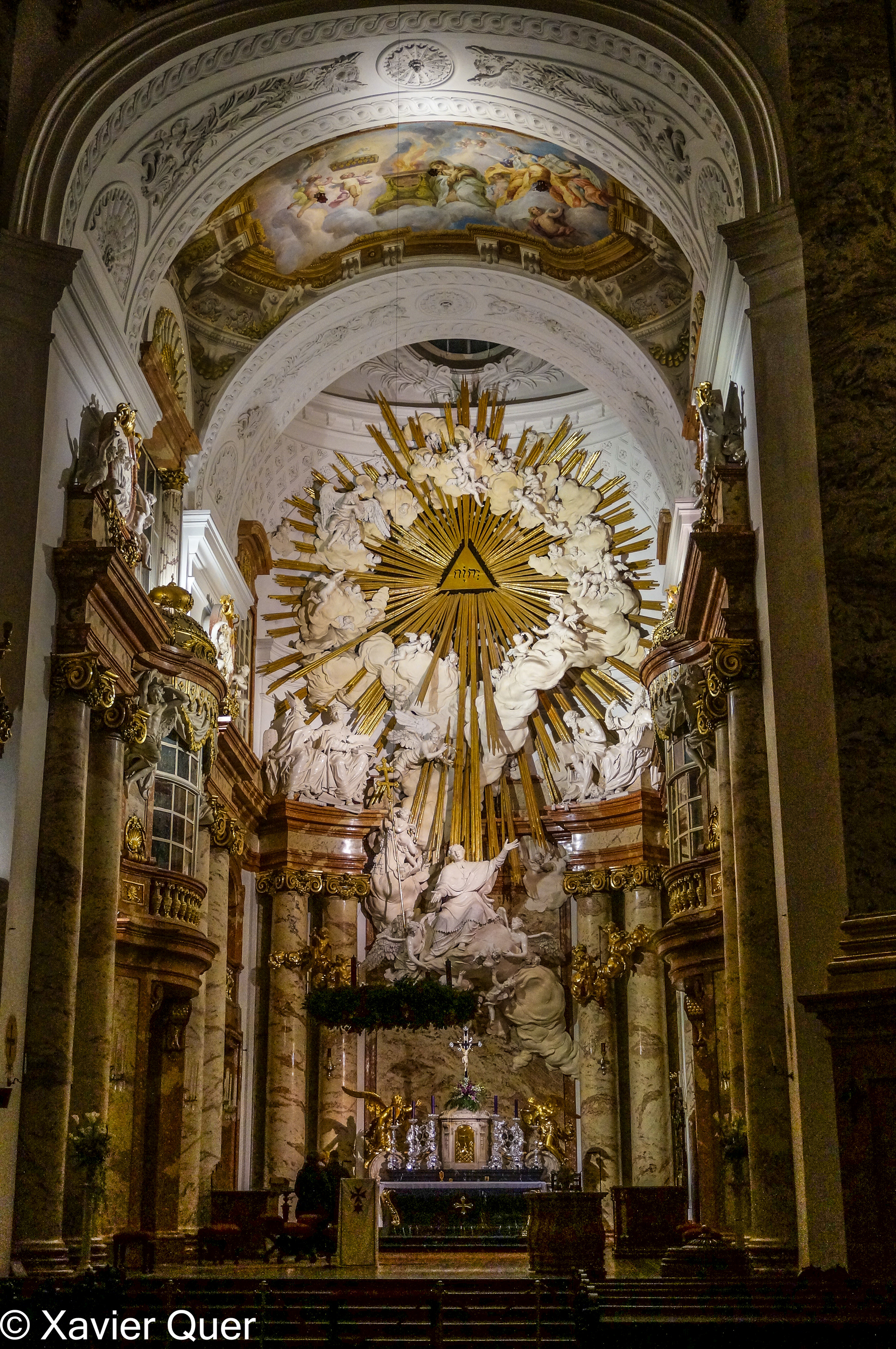 L'església barroca de Sant Carles, Viena. Àustria