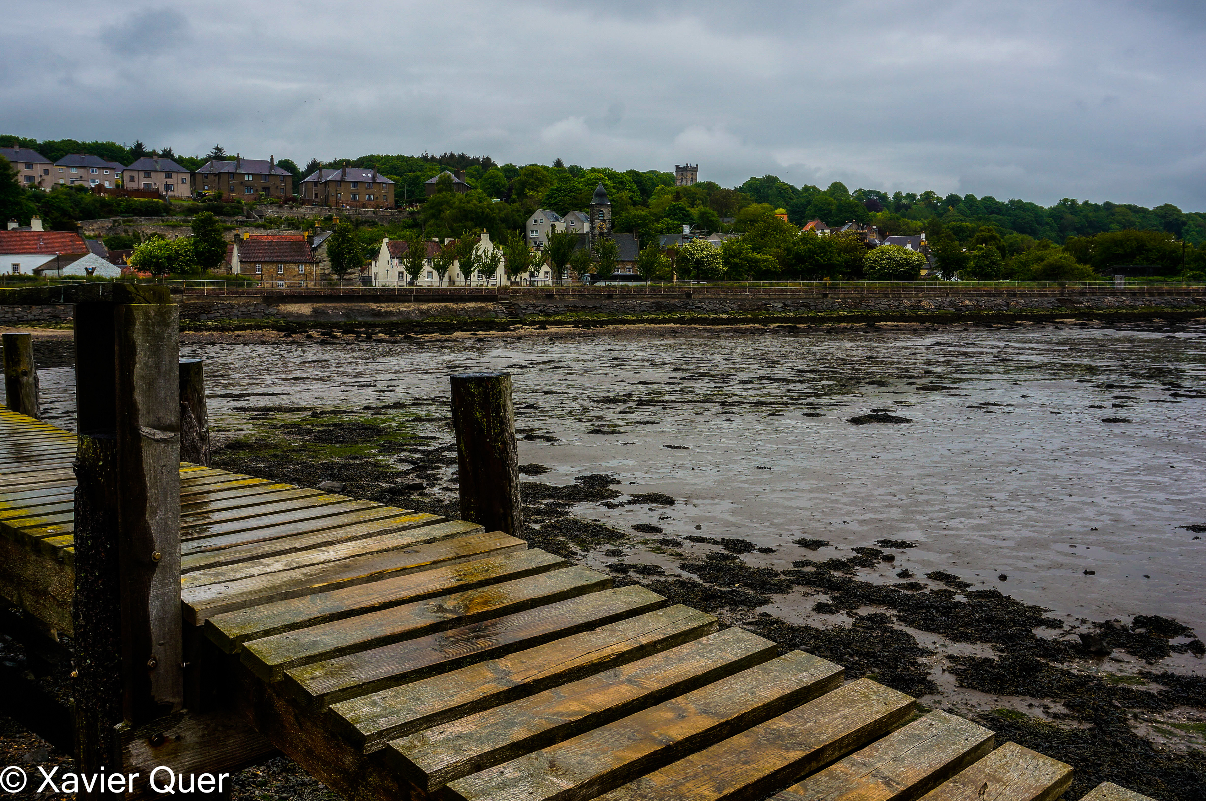 Passarel·la relliscosa del port de Culross, Escòcia