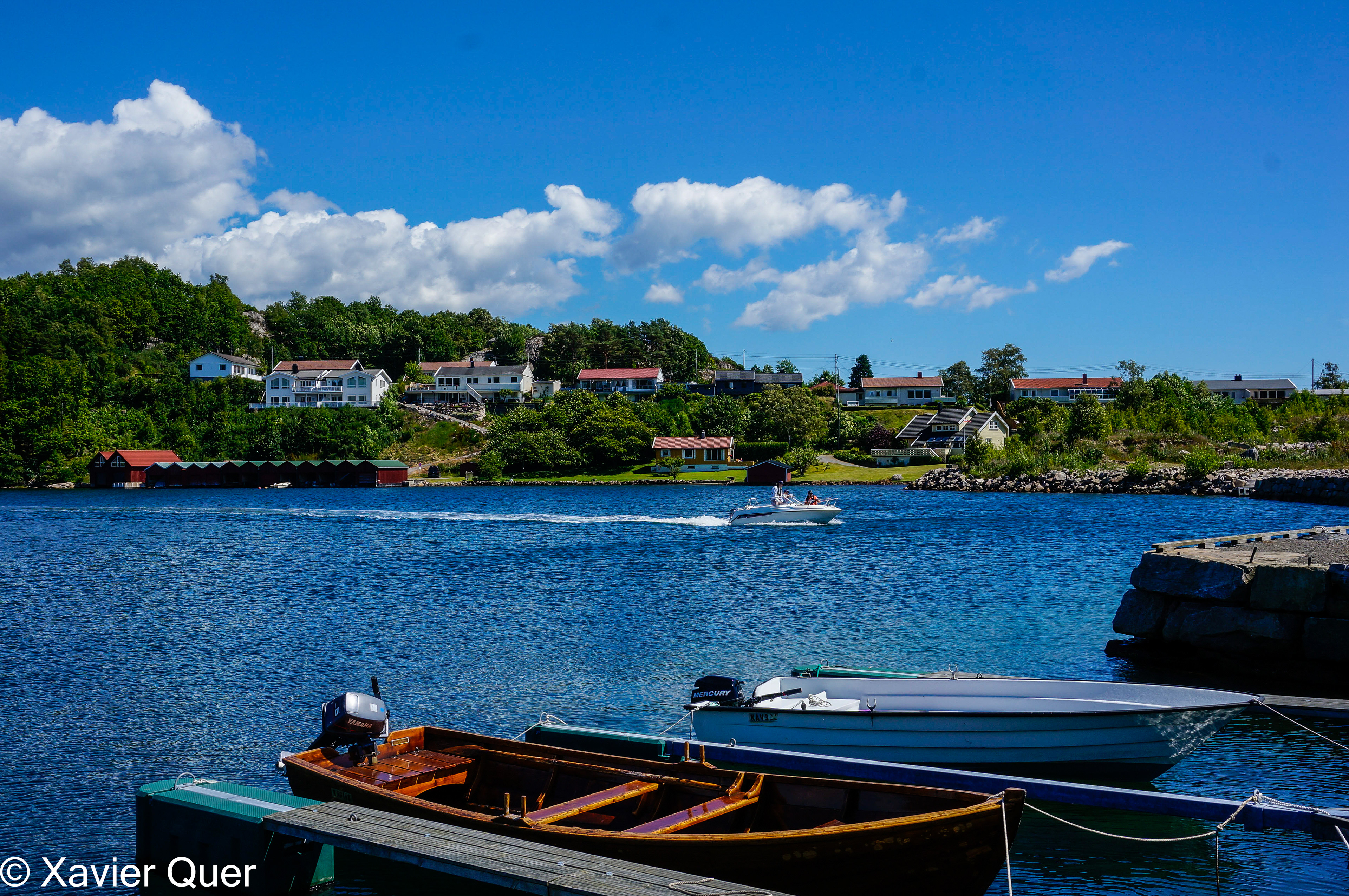 Petit port de Spangereid, Noruega