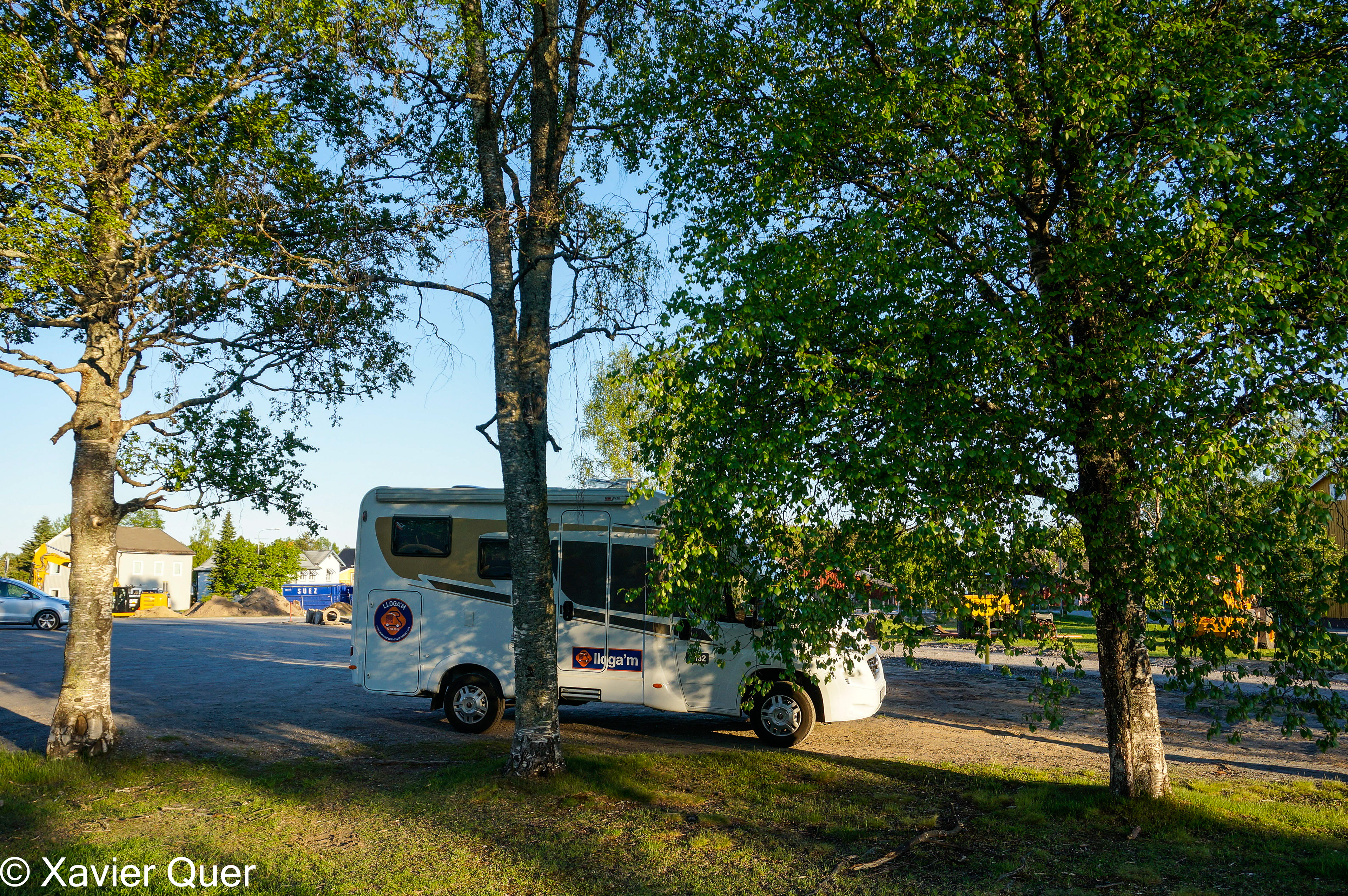Aparcament del supermercat a Savar