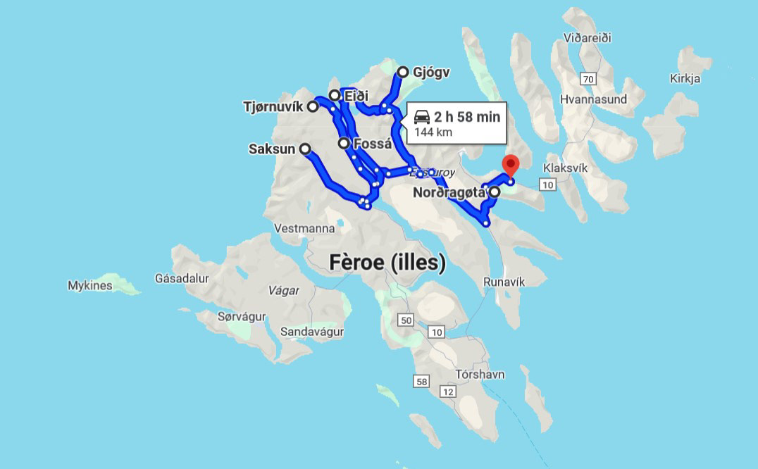 Dia 5: Leirvik - Saksun - Tjornuvik - Eidi - Gjogv - Leirvik