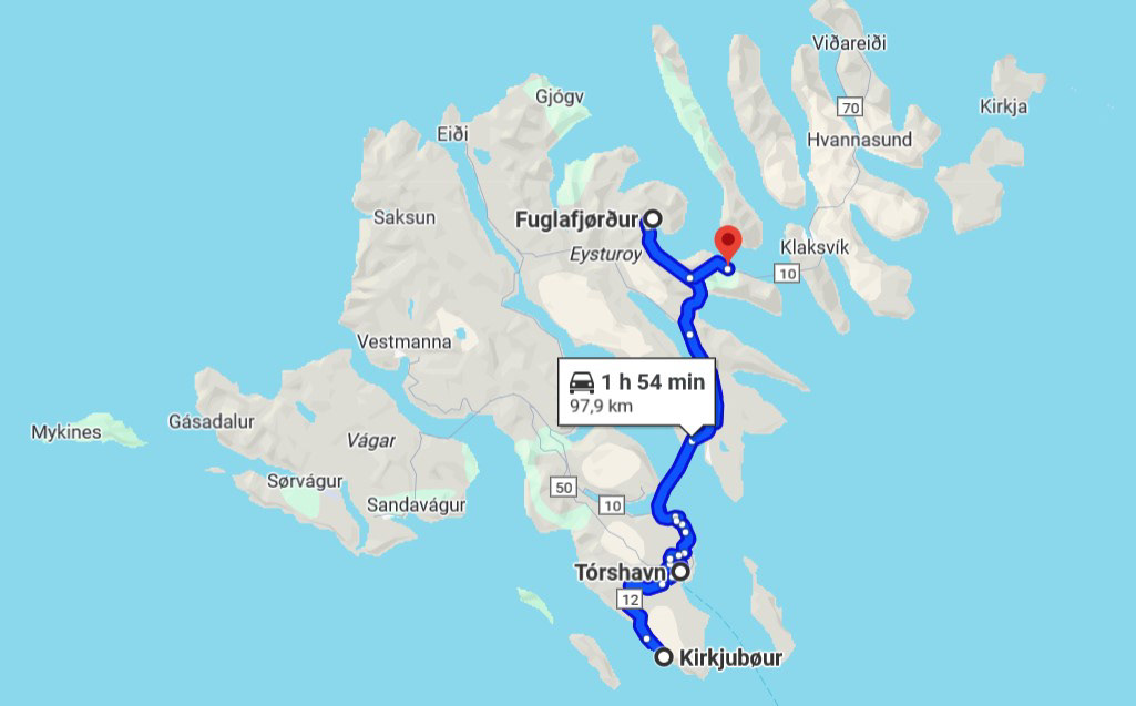 Dia 3: Leirvik - Torshavn - Kirkjurbour - Fuglafjordur - Leirvik