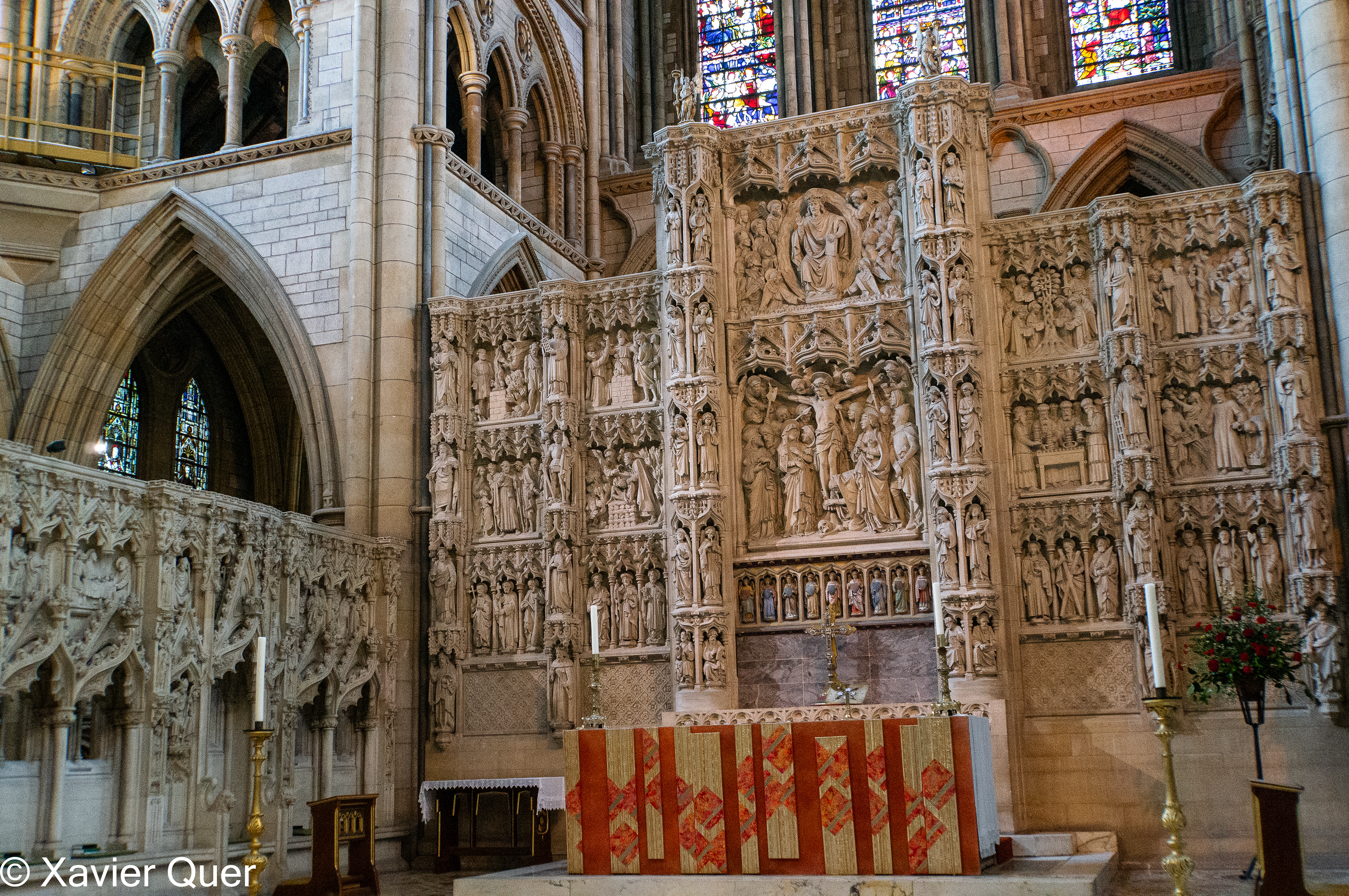 Retaule barroc en pedra de la catedral de Truro