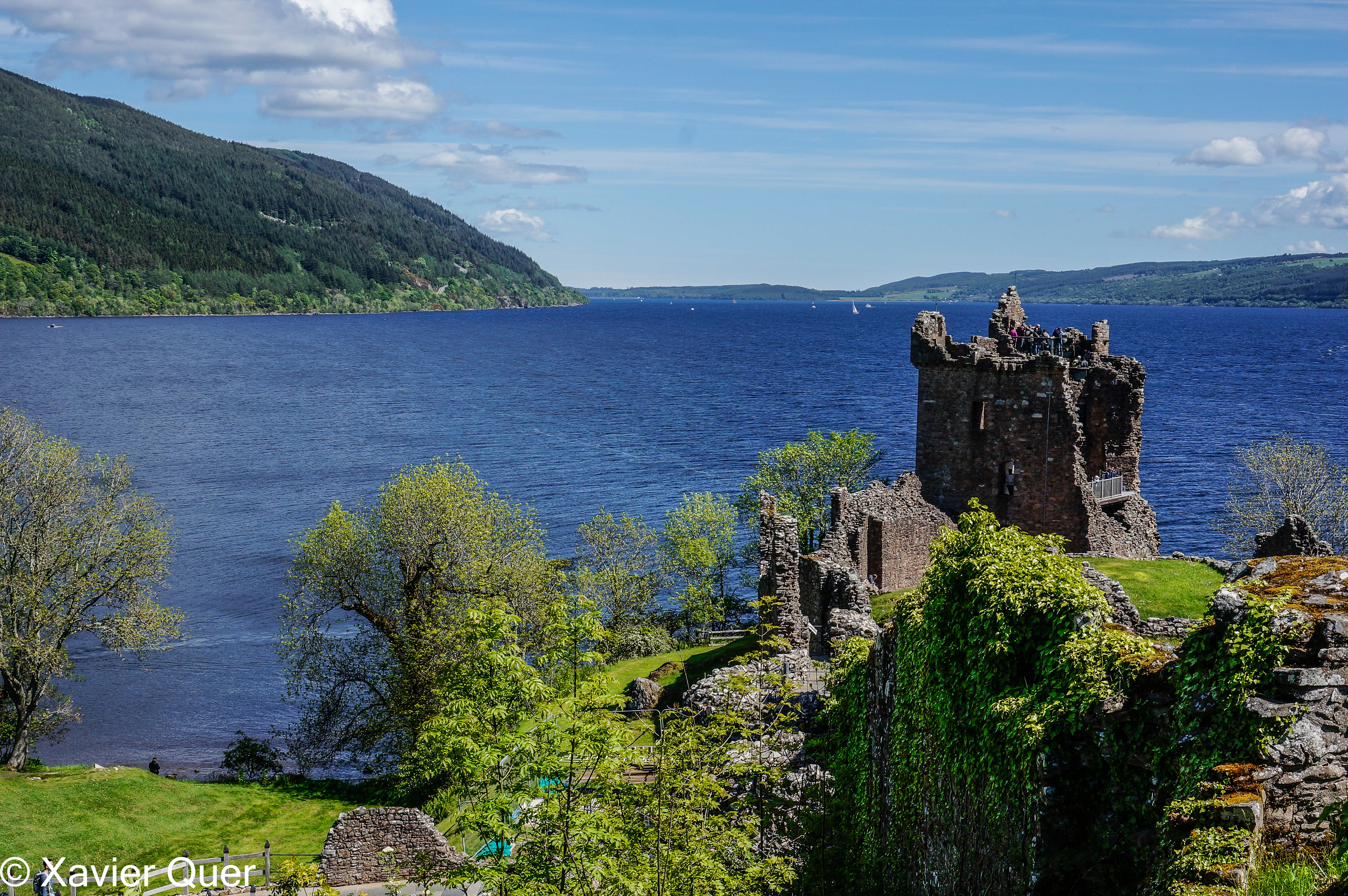 Ruïnes del castell d'Urquhart a la riba del Llac Ness, Escòcia