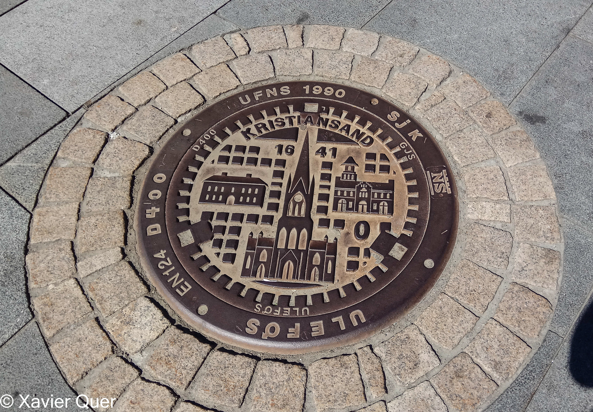 Tapa de claveguera a Kristiansand, Noruega