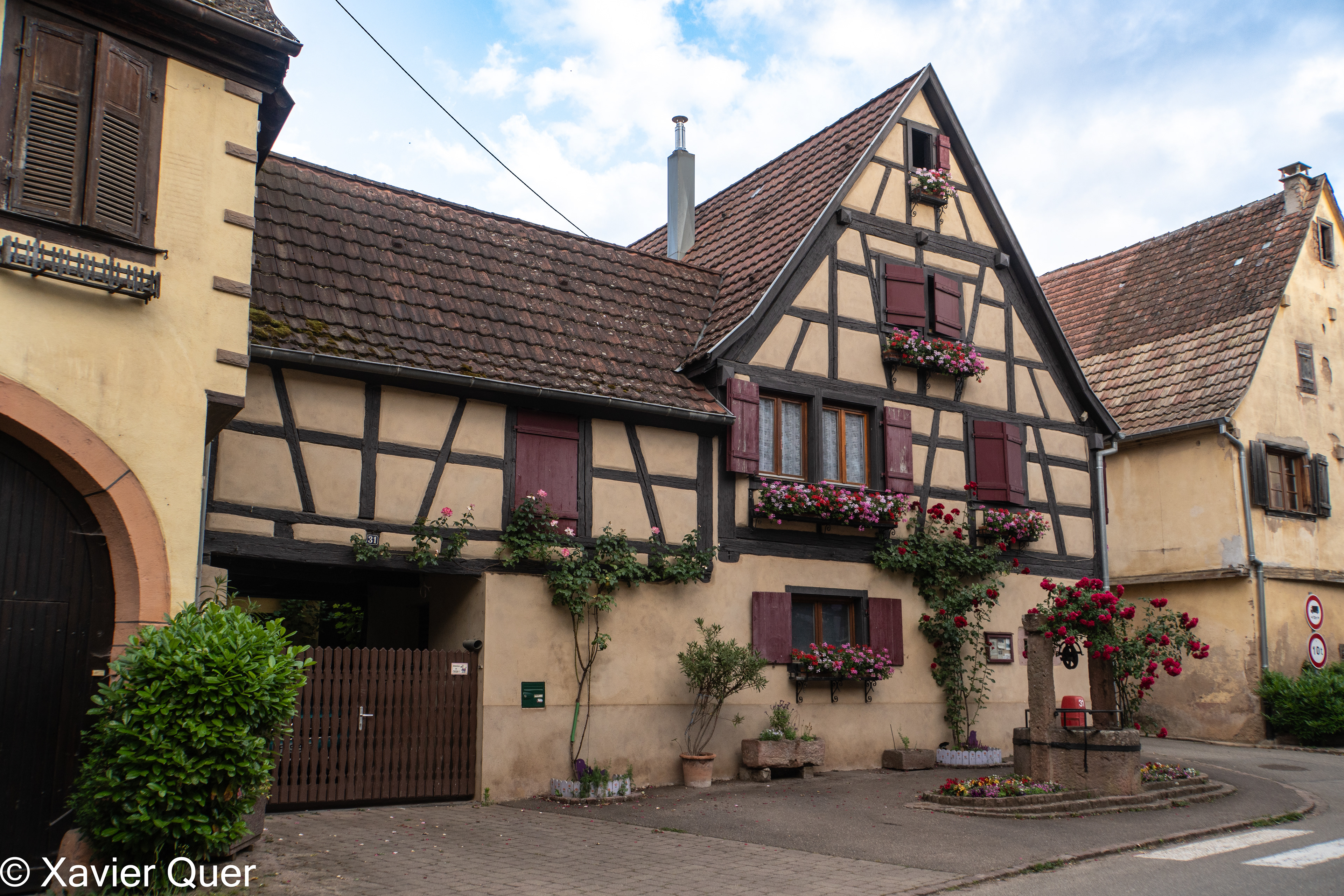 Case típiques de Beblenheim. (Haut Rhin, Grand Est, França)