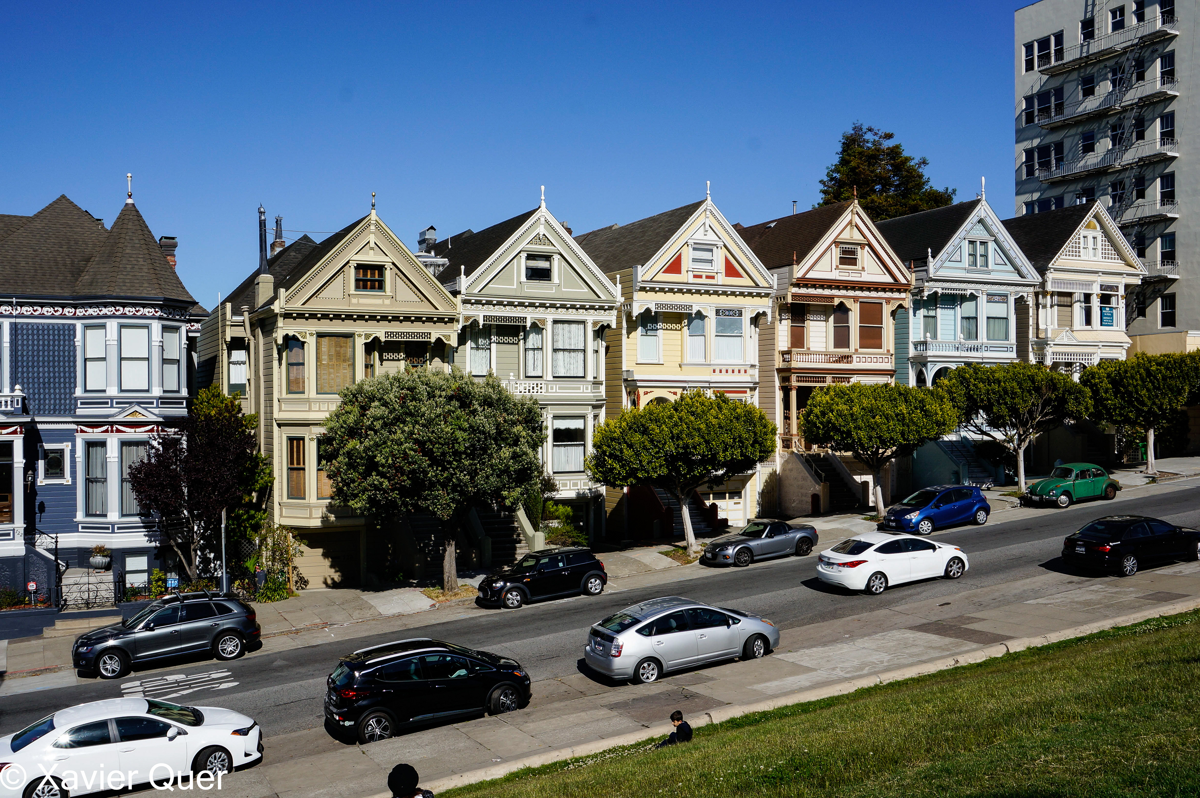 Les cases "Painted Ladies", San Francisco. Califòrnia
