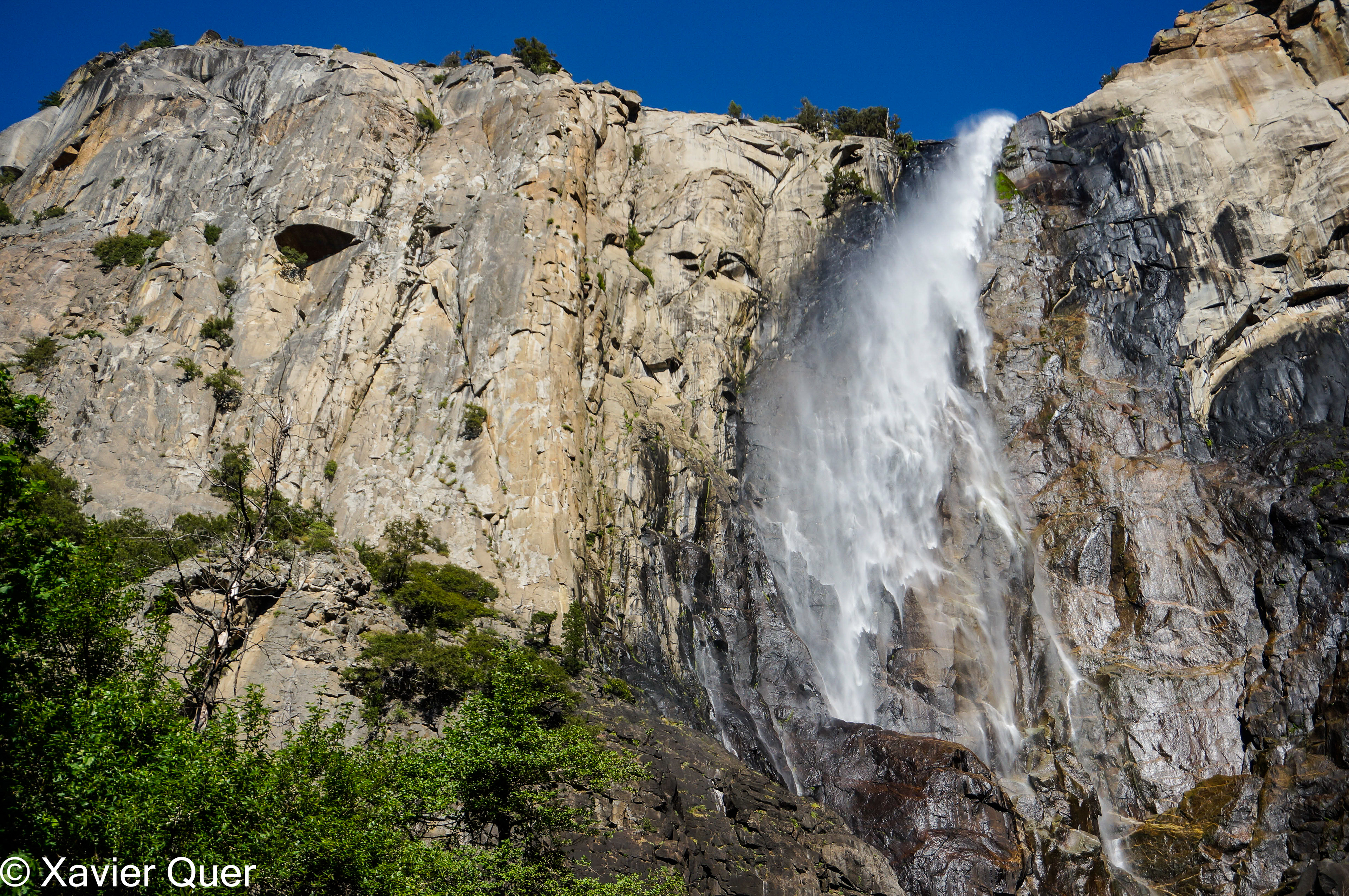 La cascada "Brideveil Fall", Yosemite. Califòrnia