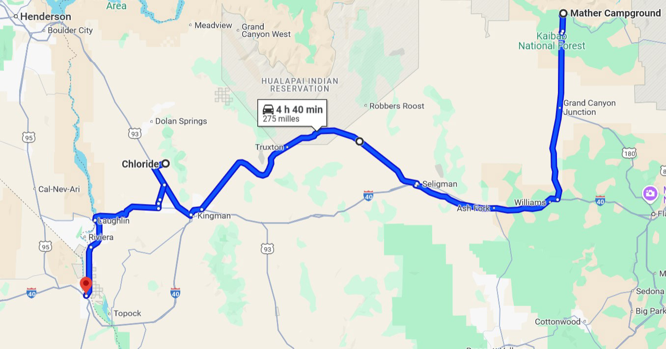 Itinerari Grand Canyon -> Needles