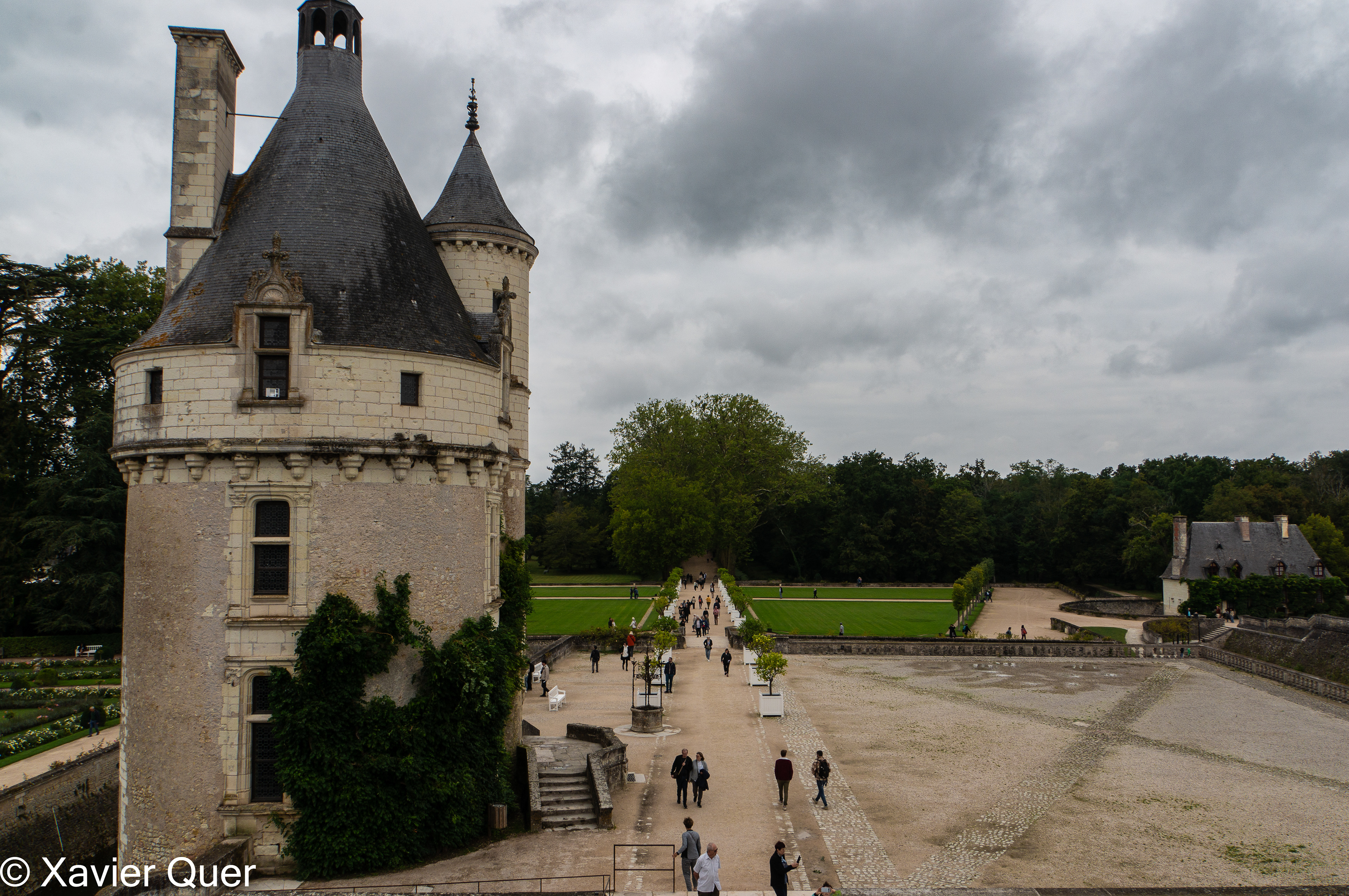 Vista exterior del castell de Chenonceau