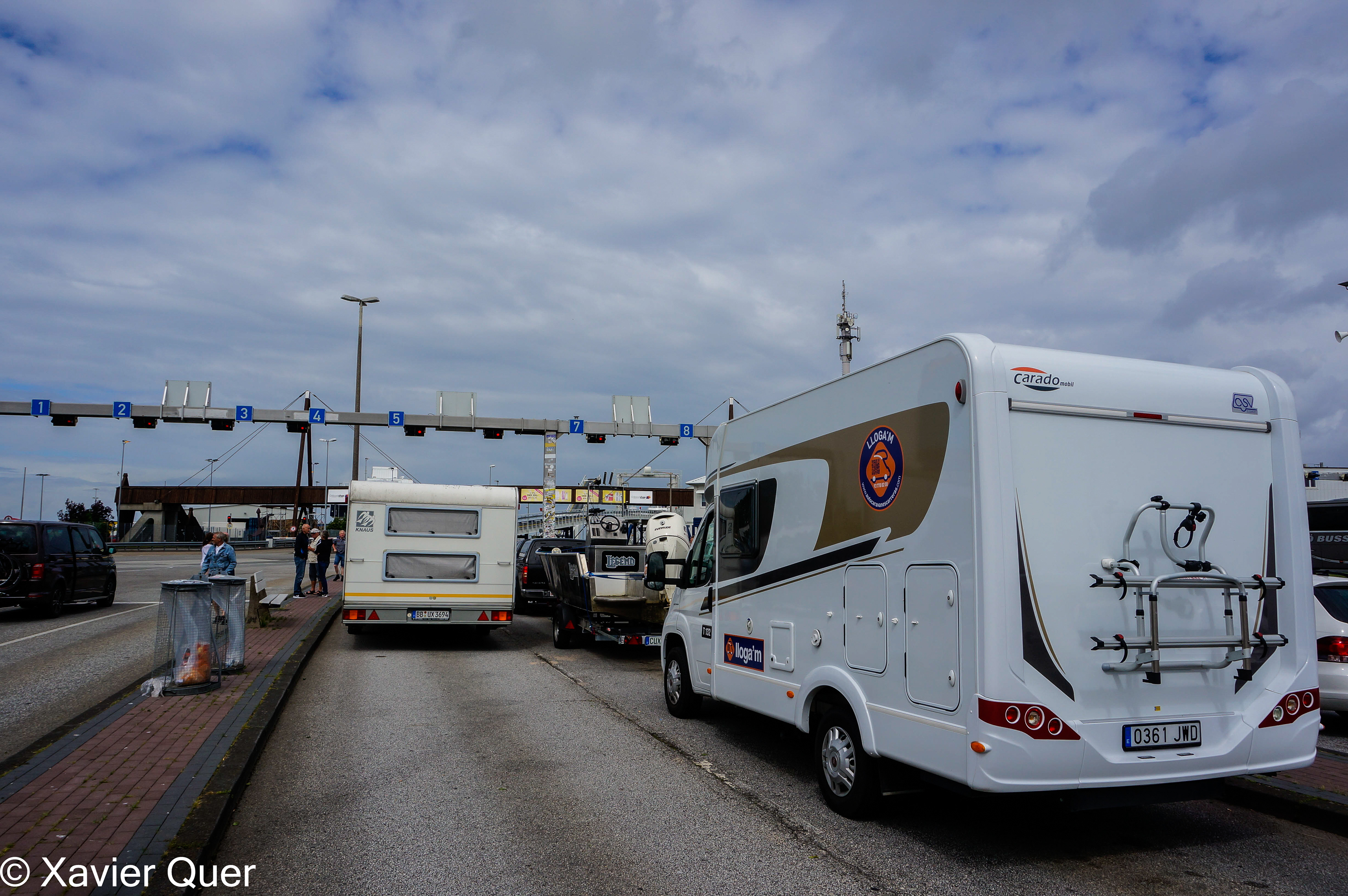 Fent cua per al ferri Puttgarden (D) -> Rodby (DK)