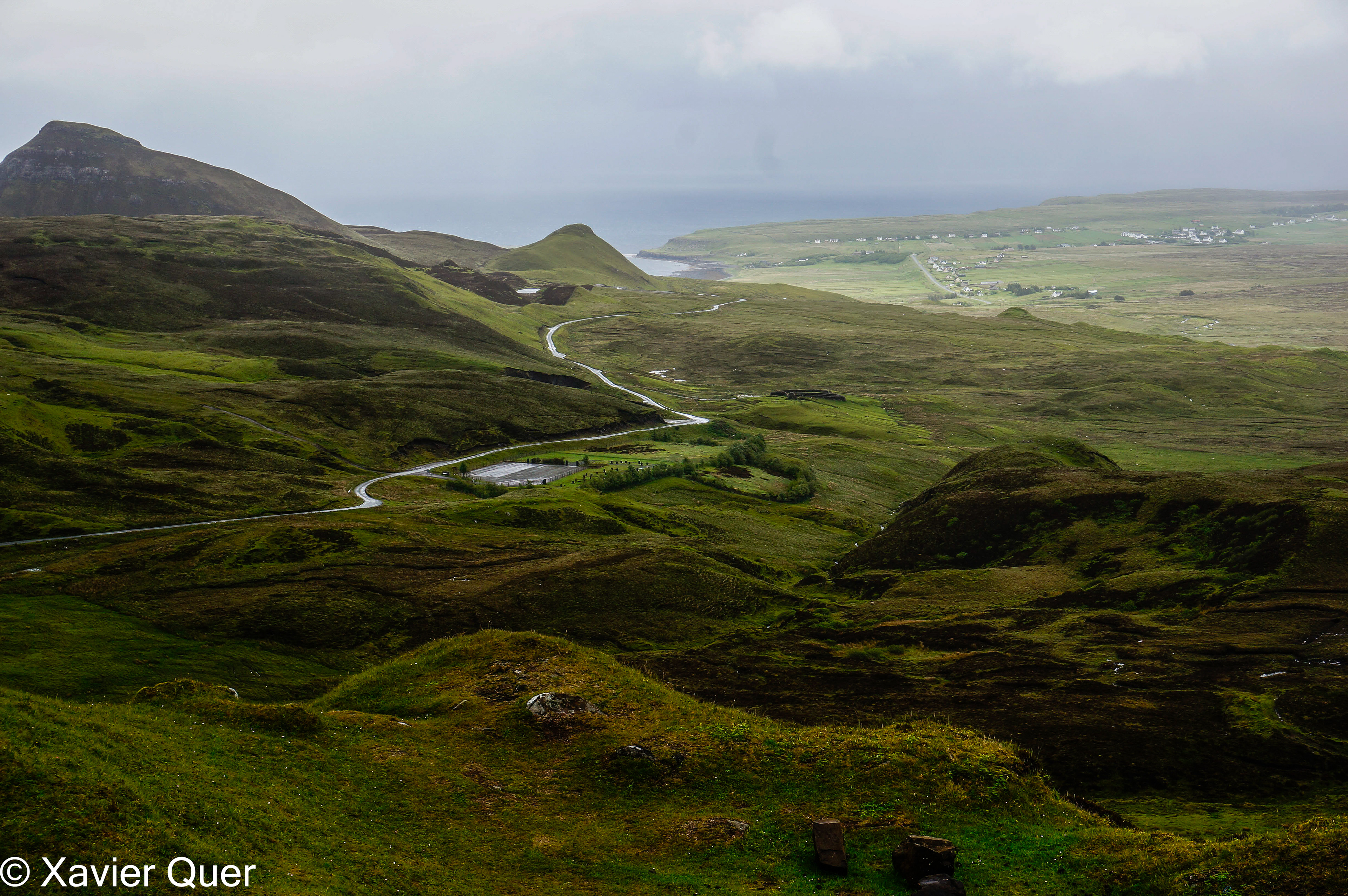 Vistes des del coll de Quiraing, illa de Skye. Escòcia