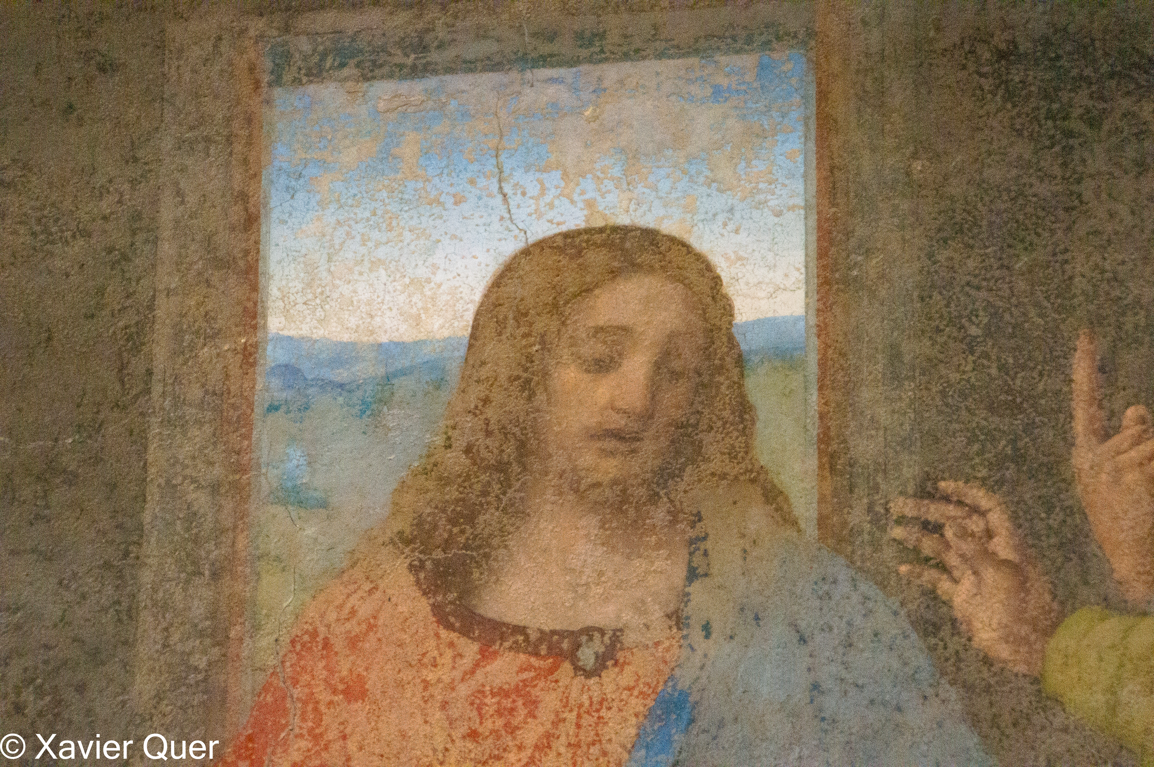 Detall de la cara de Jesucrist, Sant Sopar. Milà