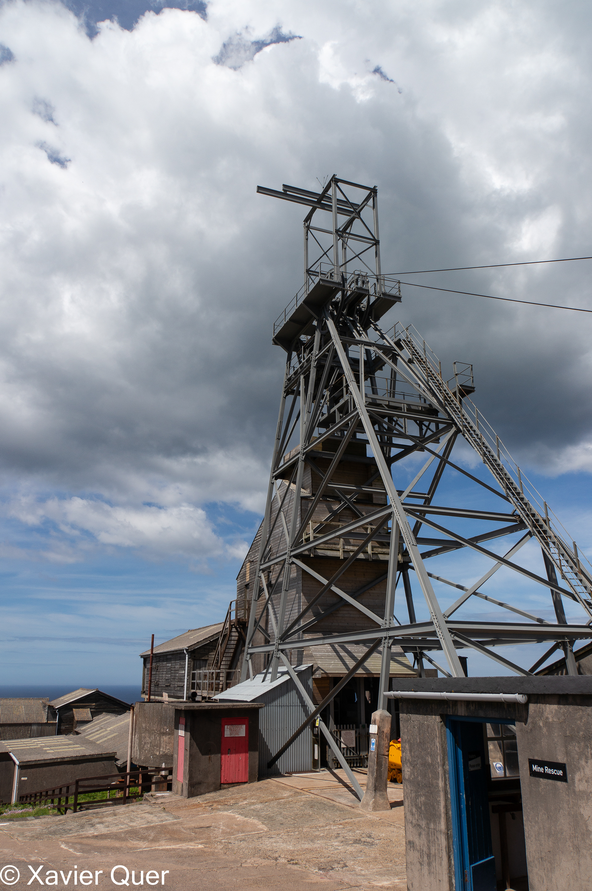 La torre de l'ascensor, Geevor Mines