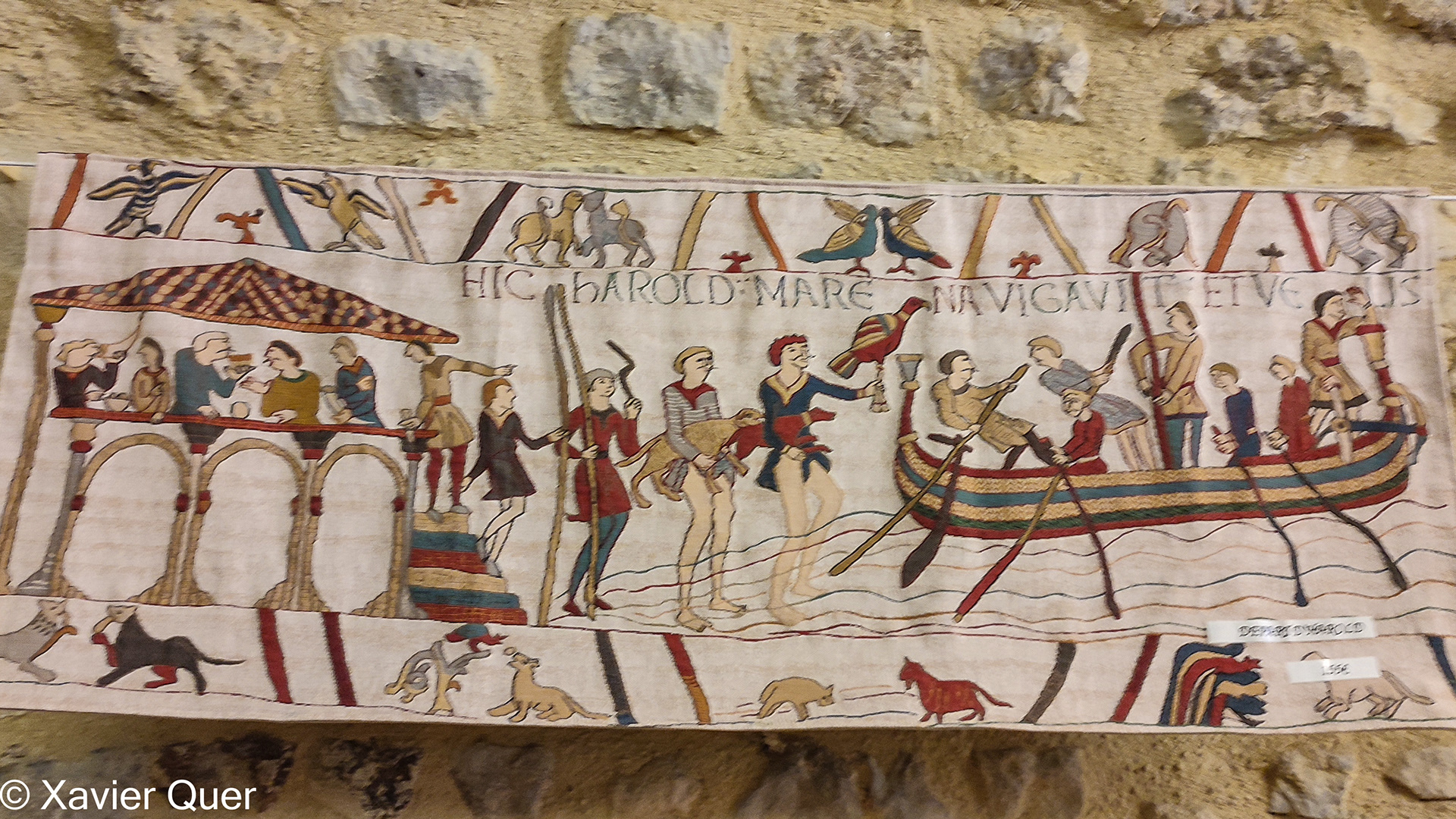 Reproducció parcial del tapís de Bayeux