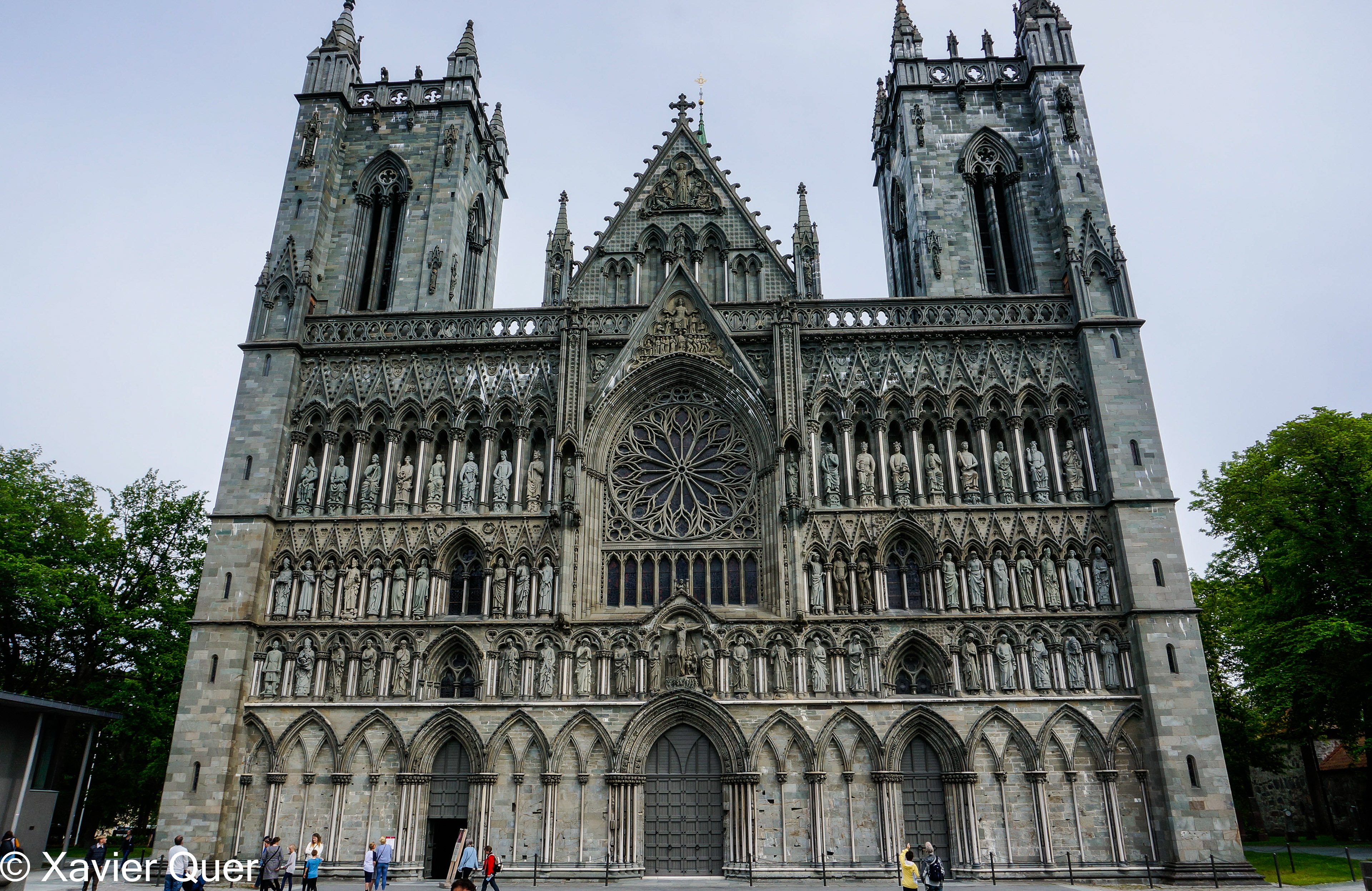 Façana de la catedral de Trondheim, Noruega