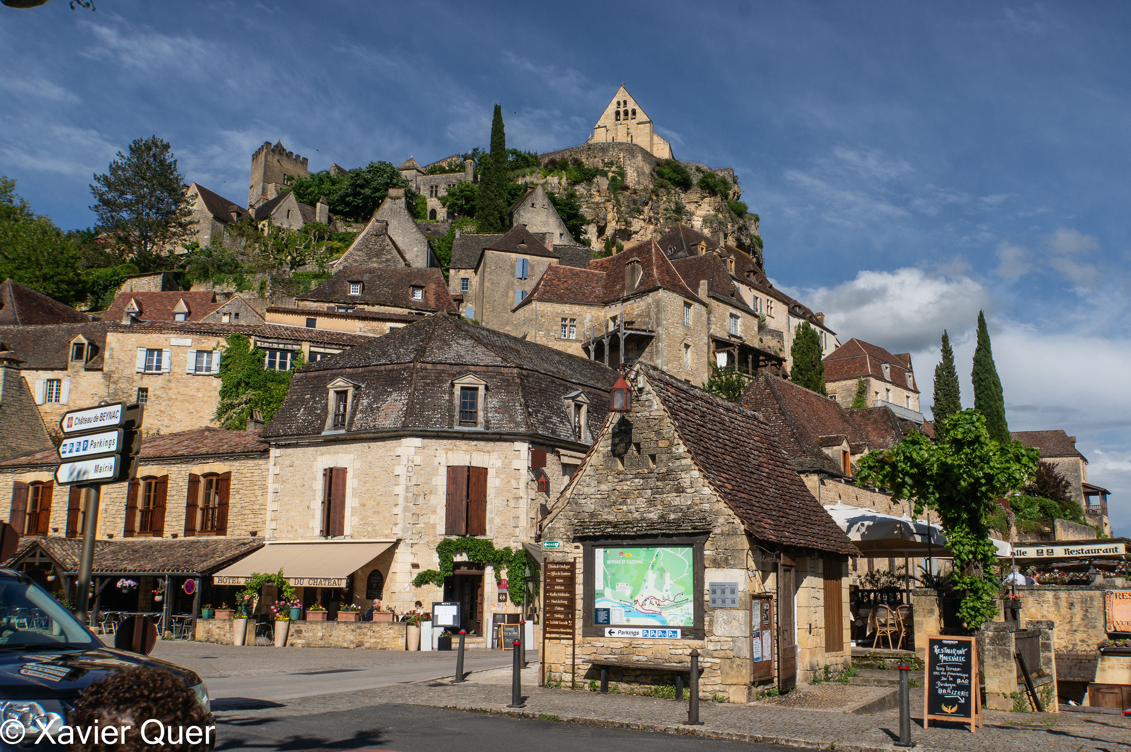 El poble i el castell de Beynac, Dordonya, França