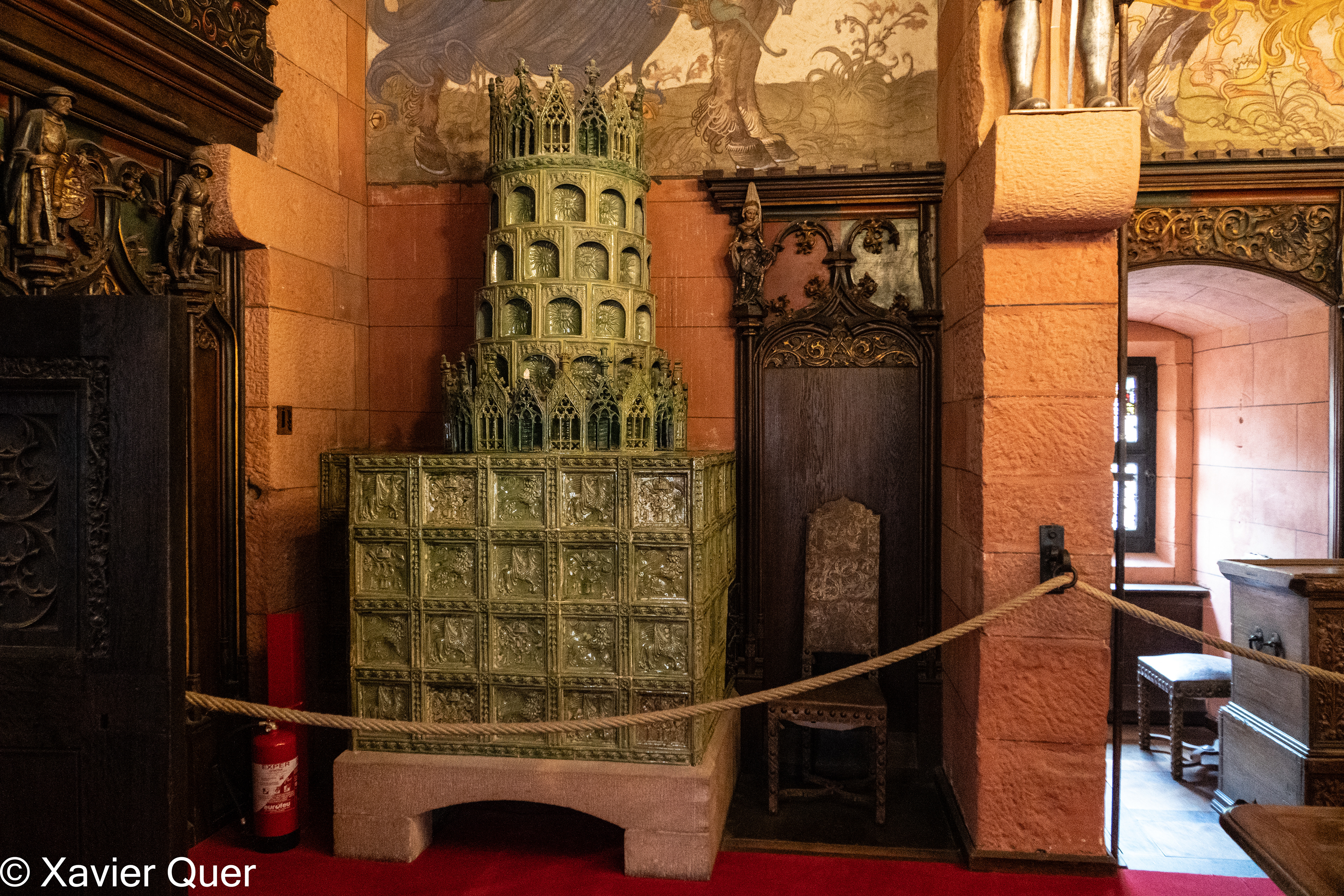 Interior del castell Haut-Koenigsbourg, Orschwiller. Bas Rhin, Grand Est, França