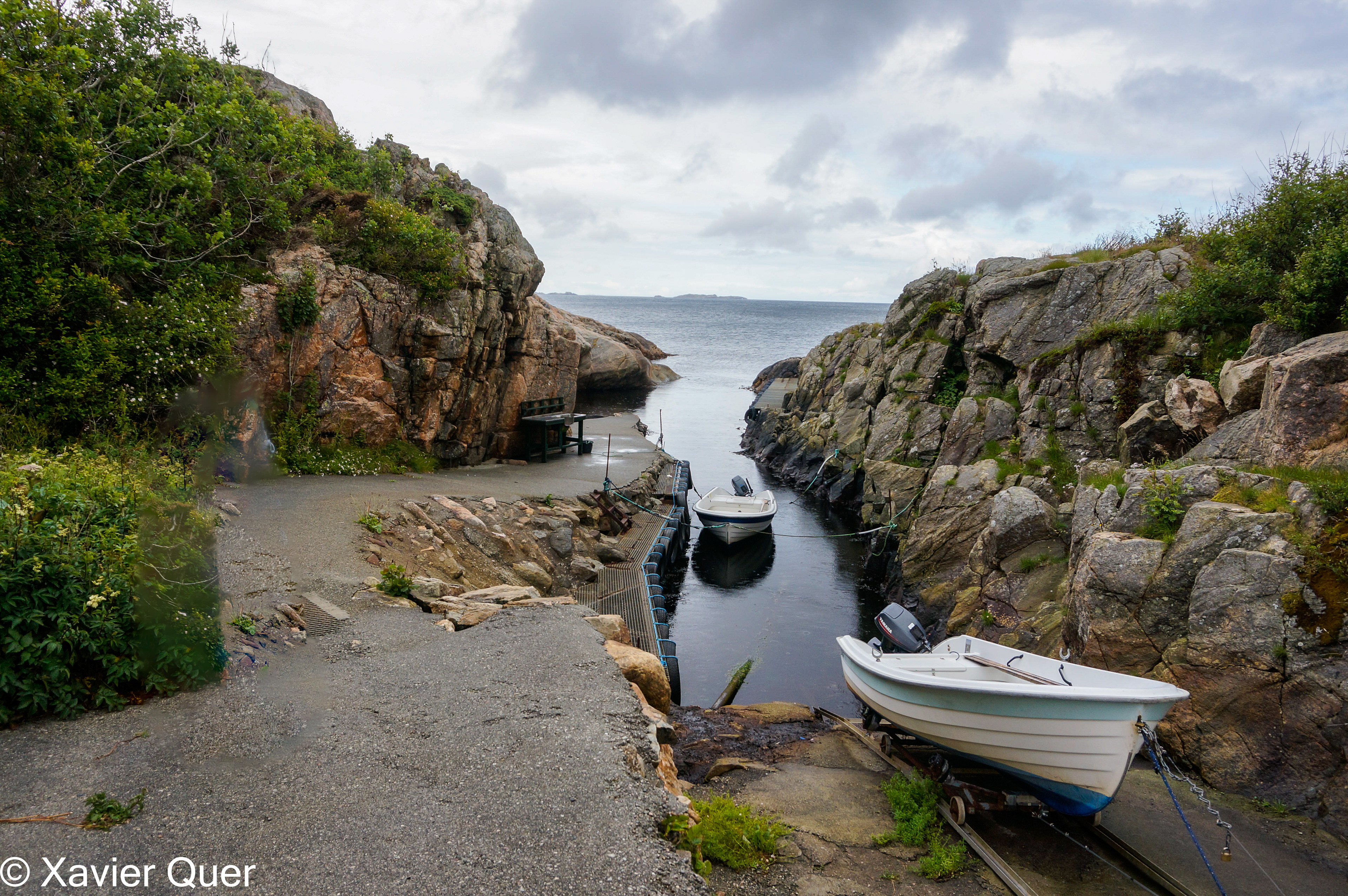 La "platja" del càmping de Lindesnes, Noruega