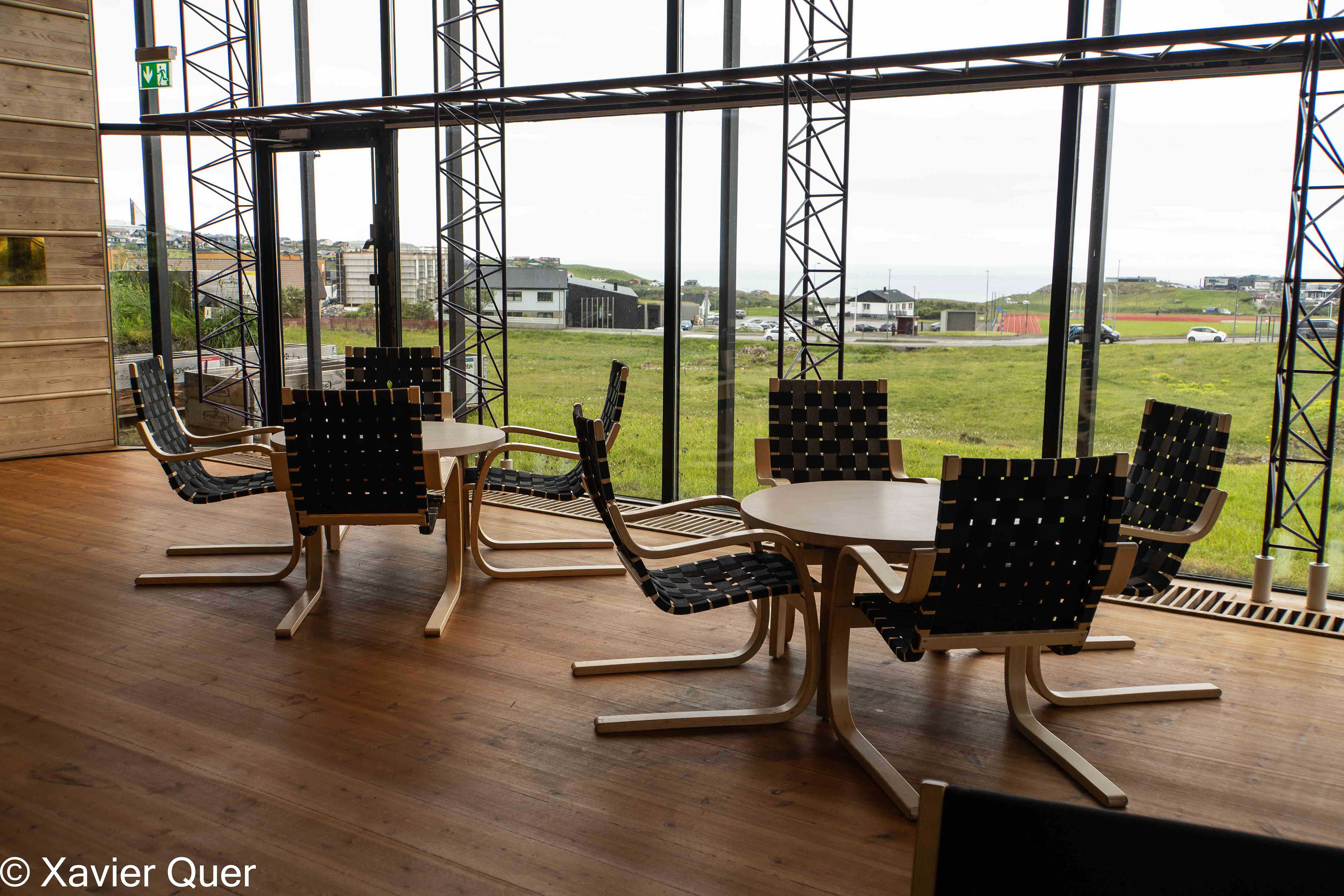 Interior de la Casa Nòrdica  "Nordurlandahusid", Torshavn. Illes Fèroe.