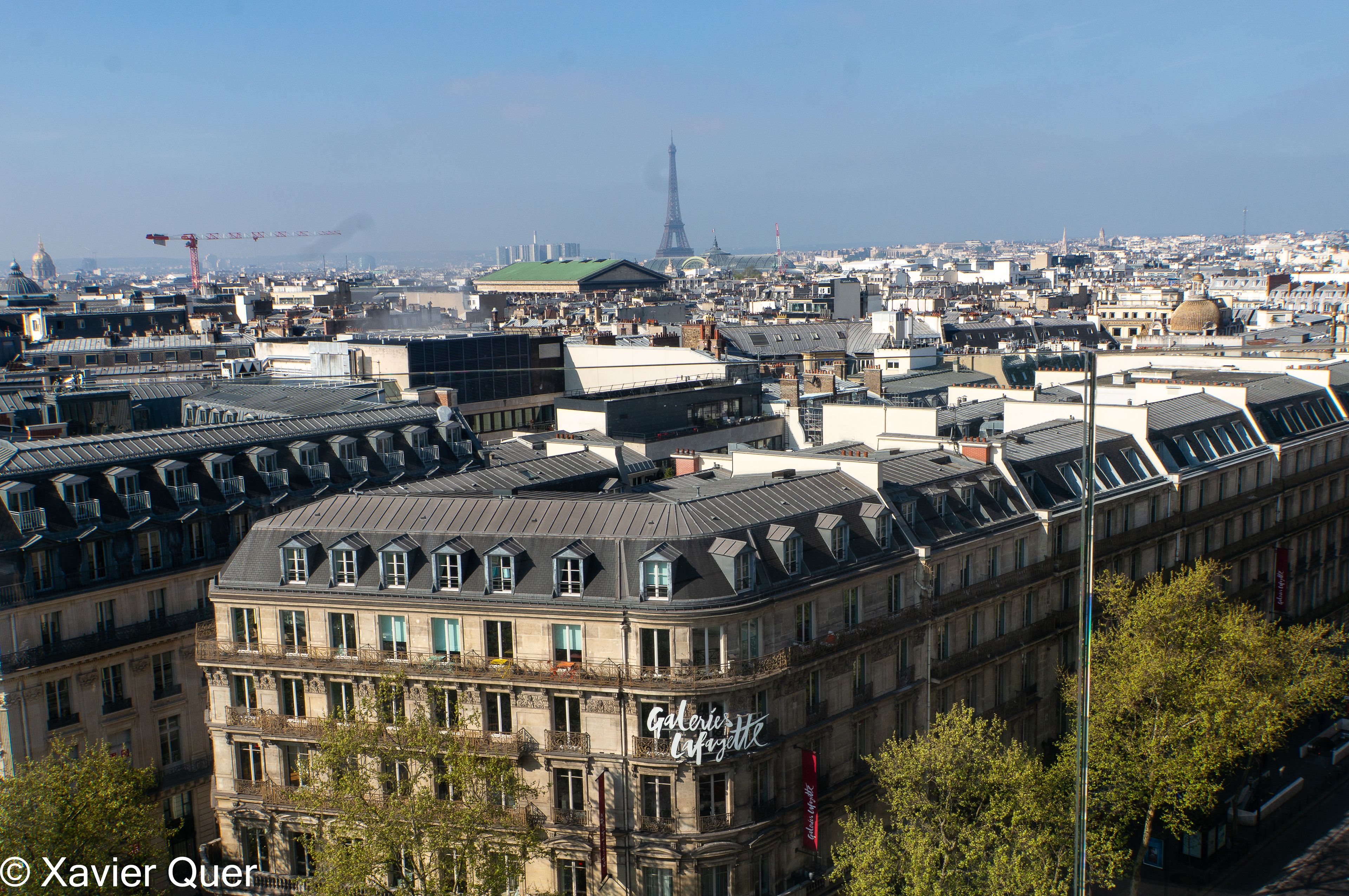 Vista de la ciutat des de la terrassa de les Galeries Lafayette, París