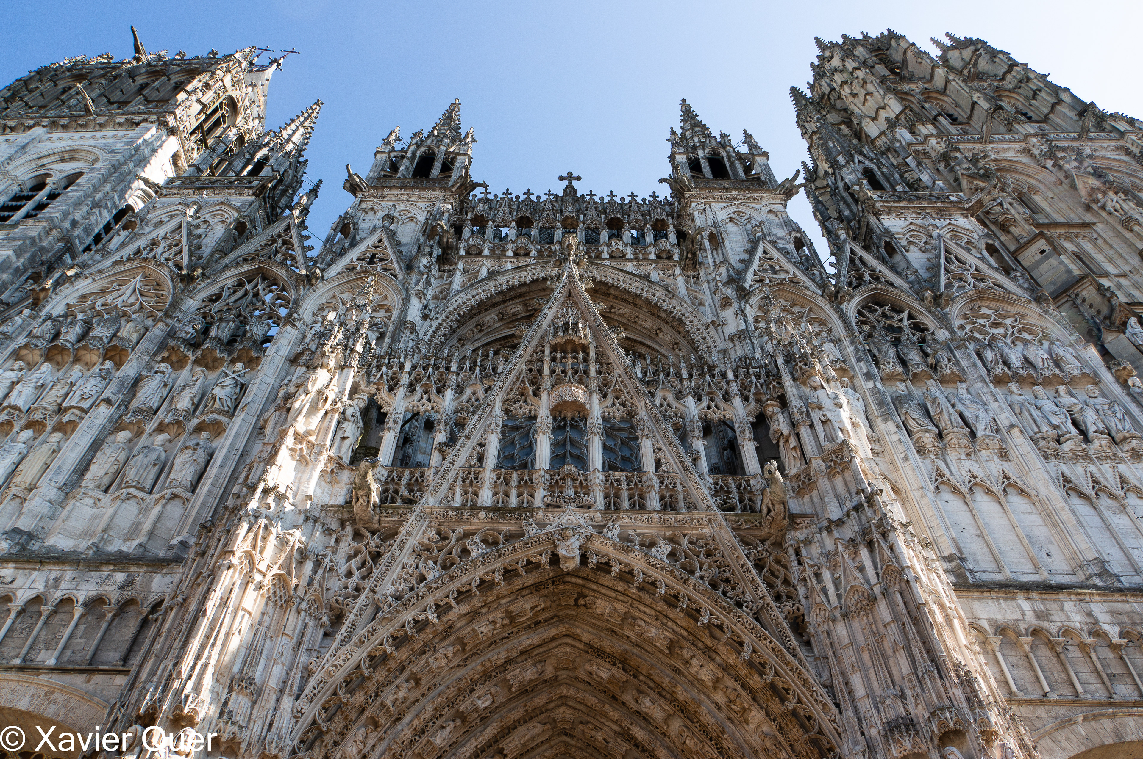Façana principal de la catedral de Rouen