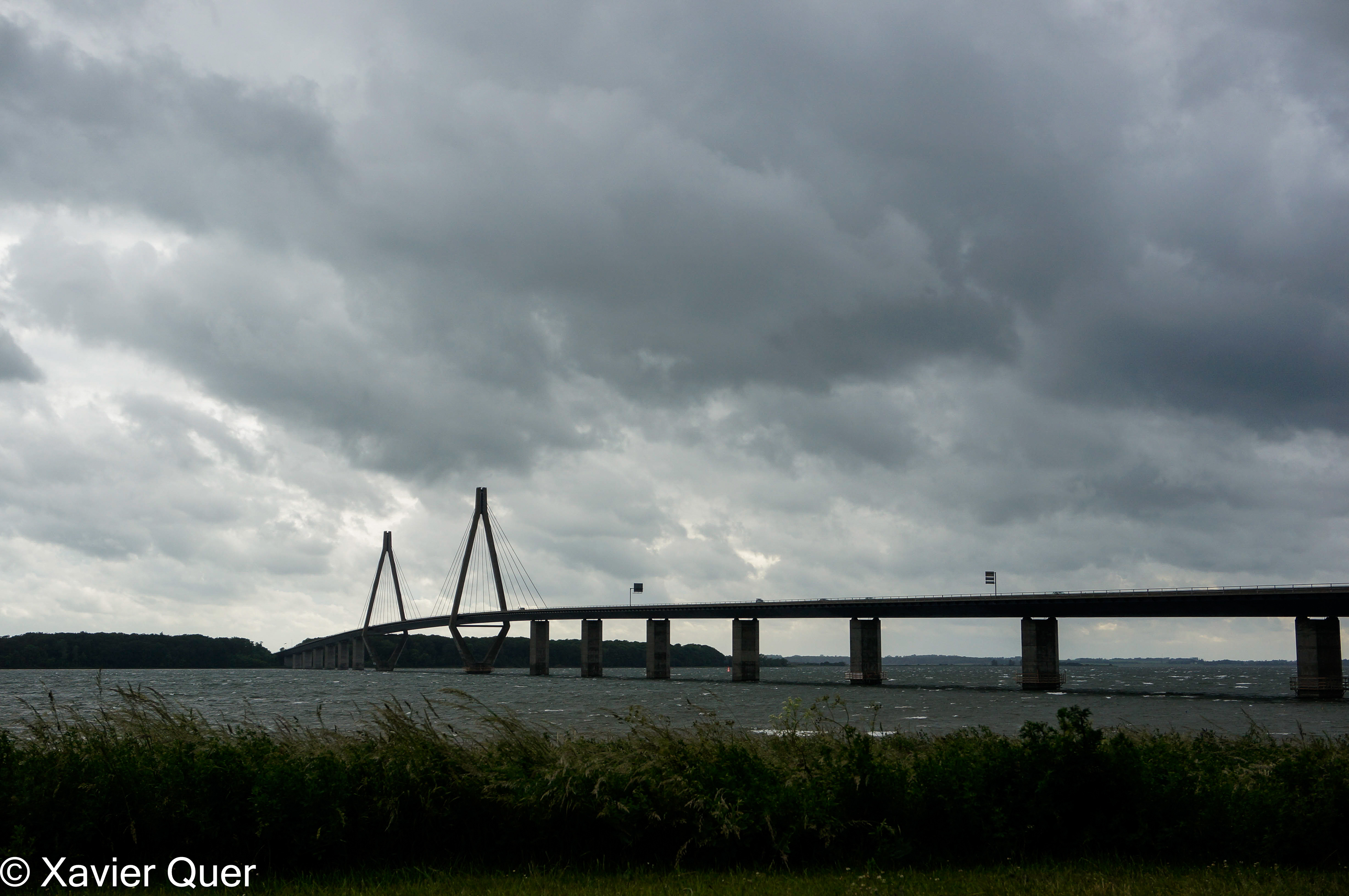 El pont a l'illa de Fehmarn, on s'agafa el ferri a Dinamarca