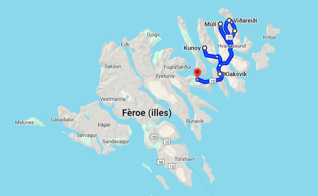 Dia 6: Leirvik - Klaksvik - Kunoy - Múli - Vidareidi - Leirvik