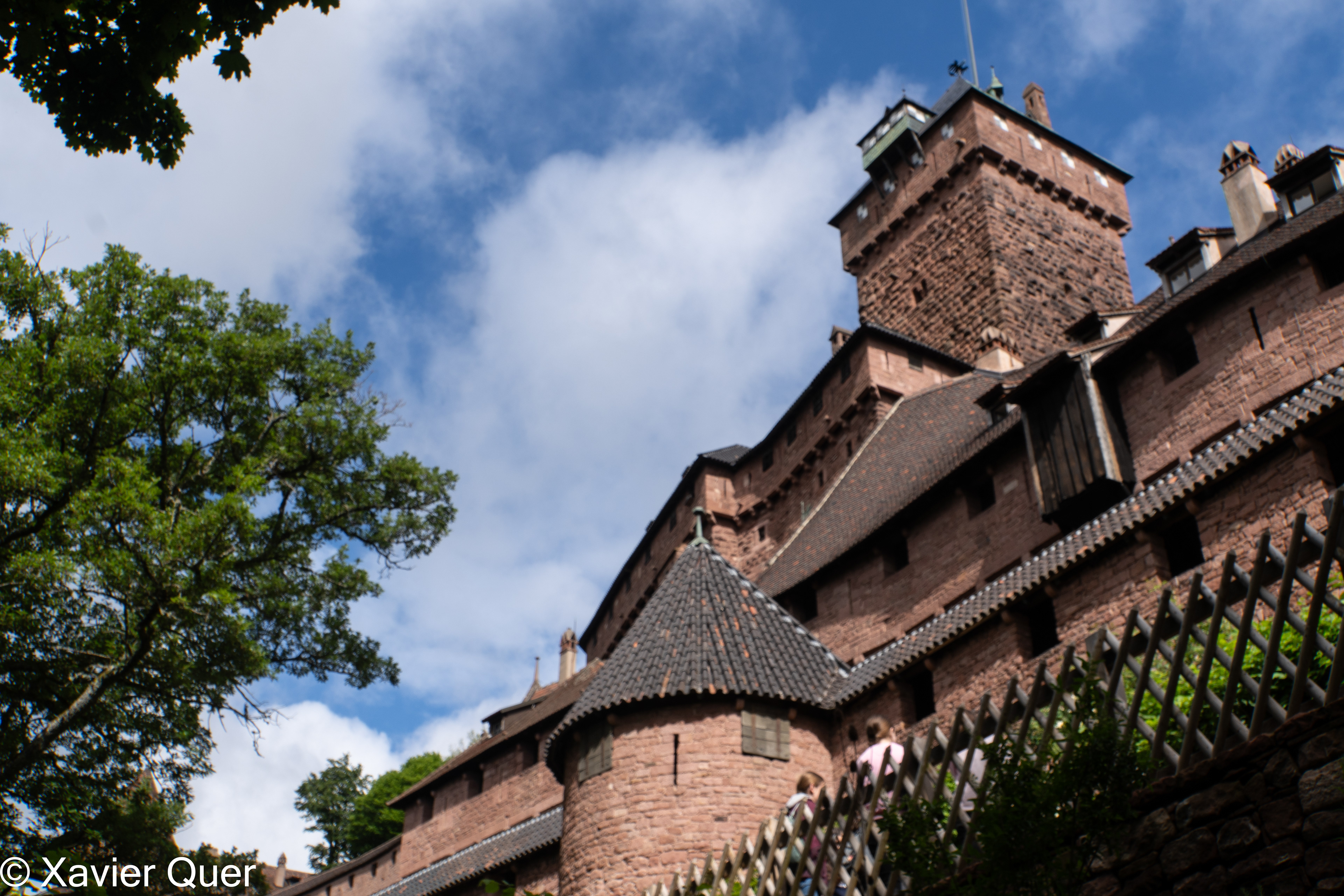 Exterior del castell Haut-Koenigsbourg, Orschwiller. Bas Rhin, Grand Est, França