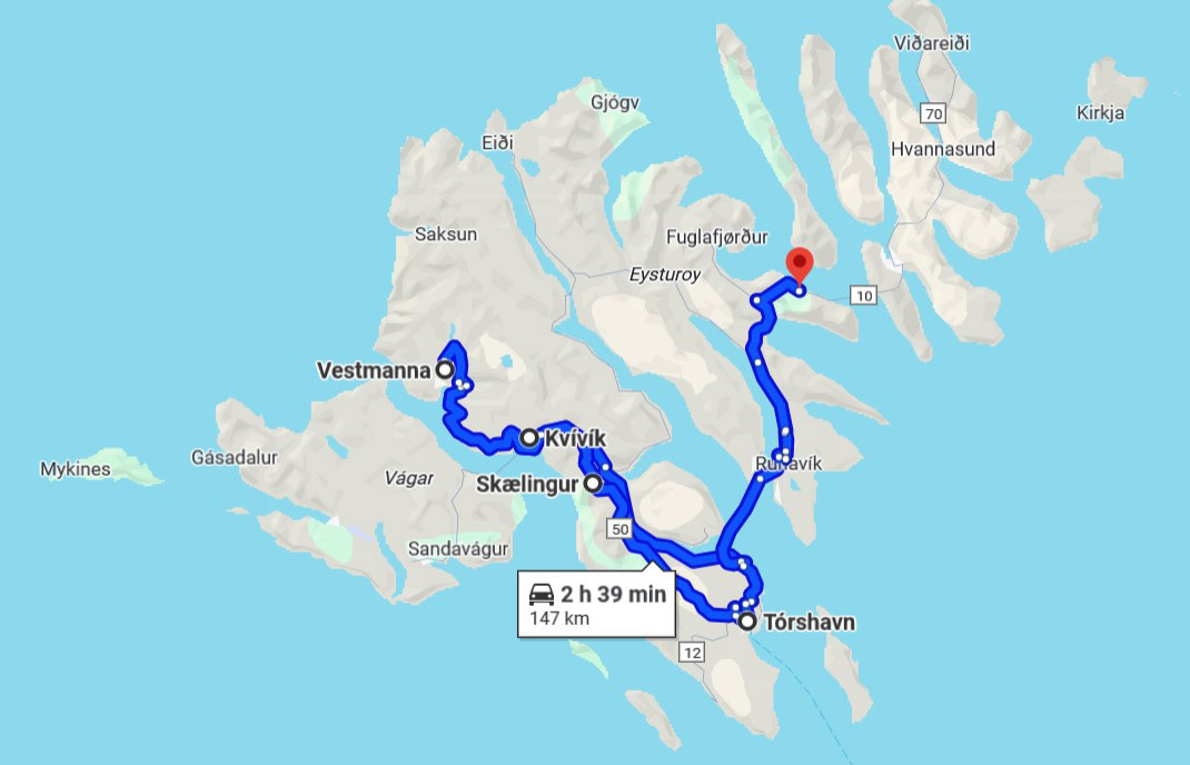 Dia 4: Leirvik - Skaelingur - Kvivik - Vestmanna - Torshavn - Leirvik