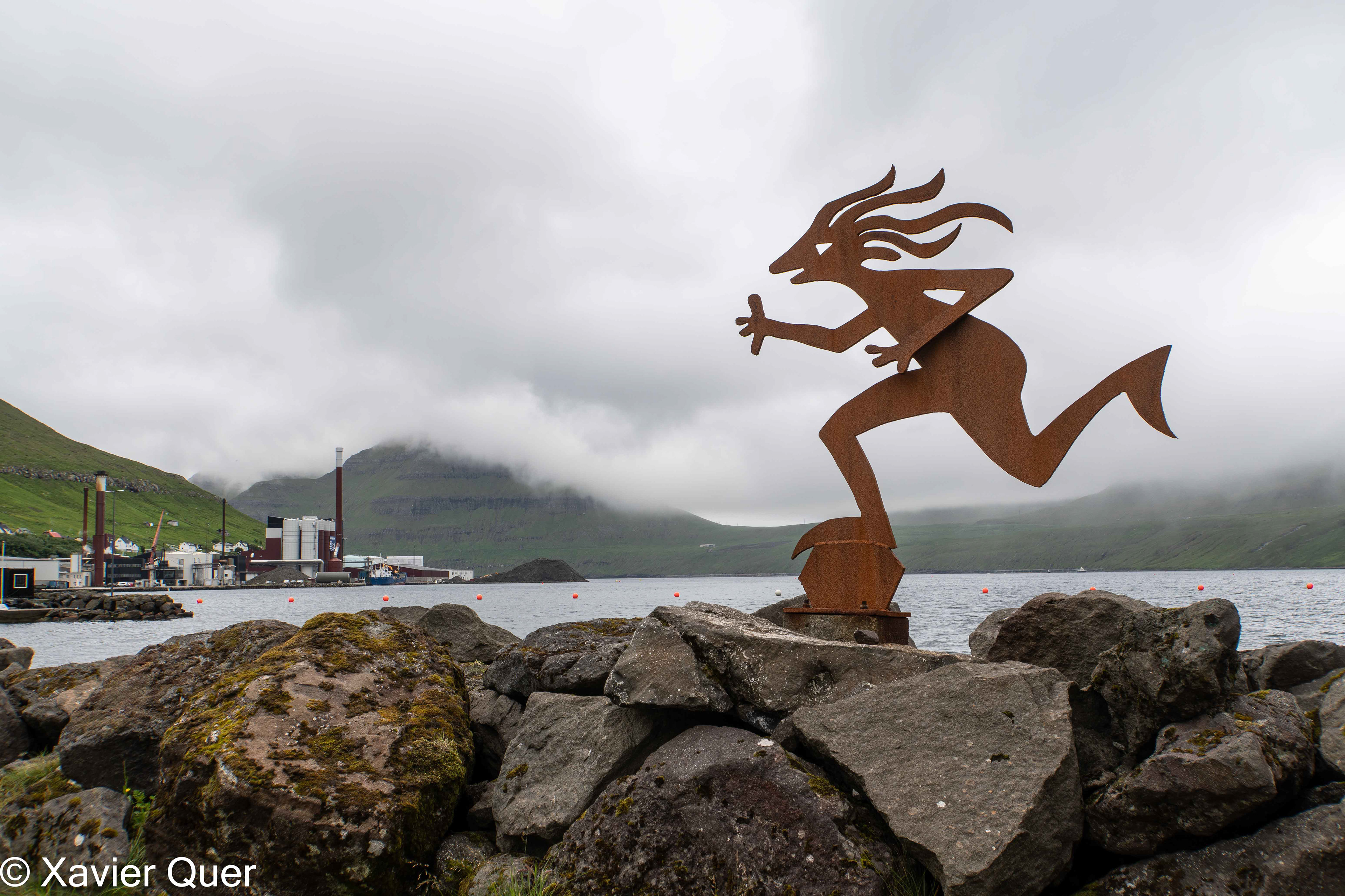 Escultura del moll de Fuglafjordur, Illes Fèroe.