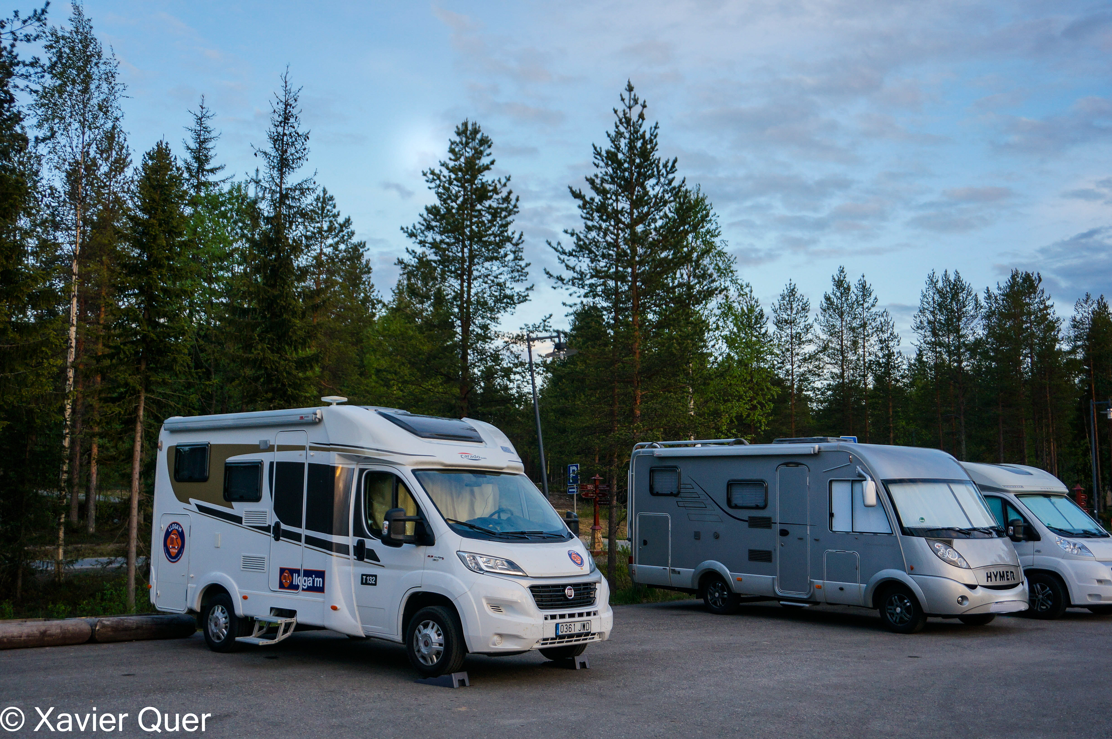Aparcament del cercle polar àrtic, Rovaniemi (Finlàndia)