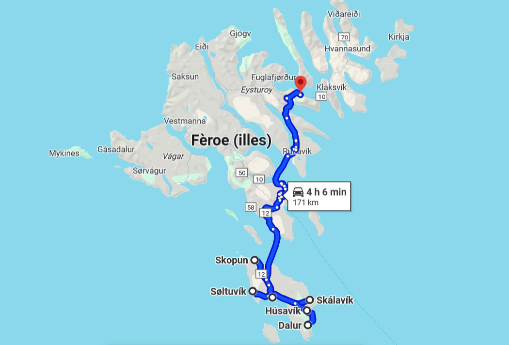 Dia 7: Leirvik - Skopun - Sandur - Skalavik - Husavik - Dalur - Soltuvik - Leirvik