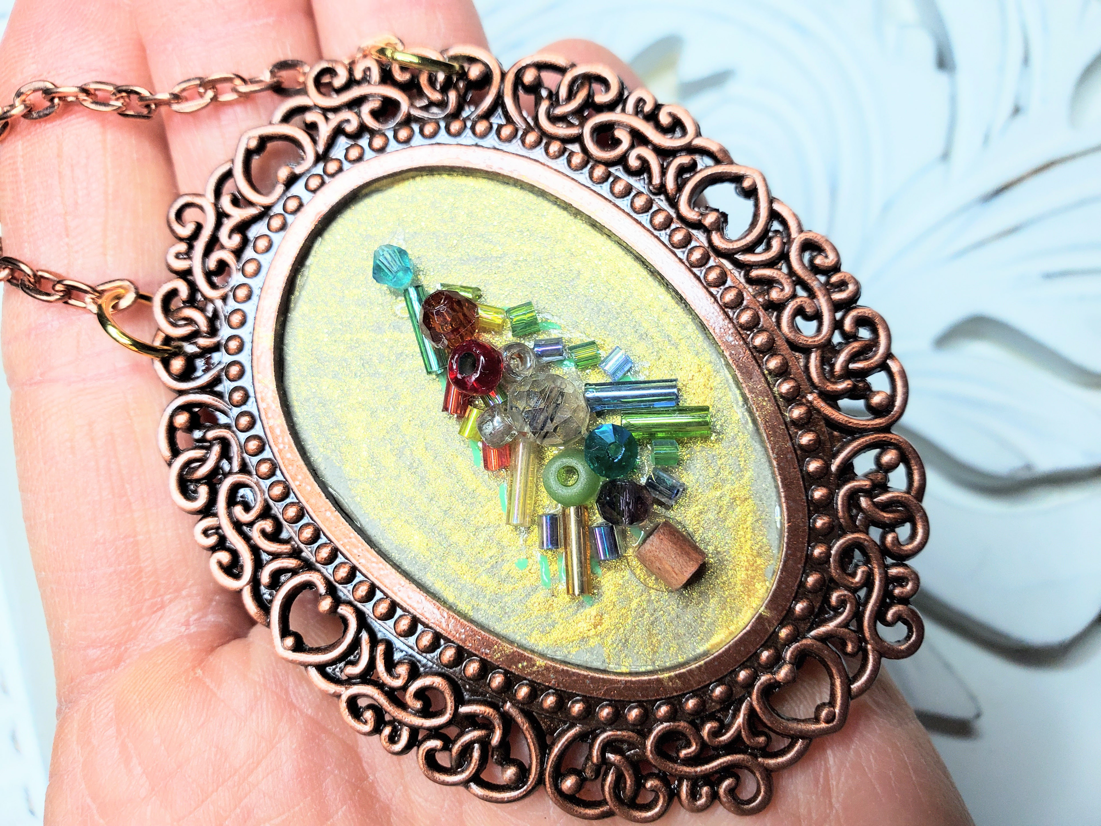 Miniature framed tree - we have a whole collection of these!