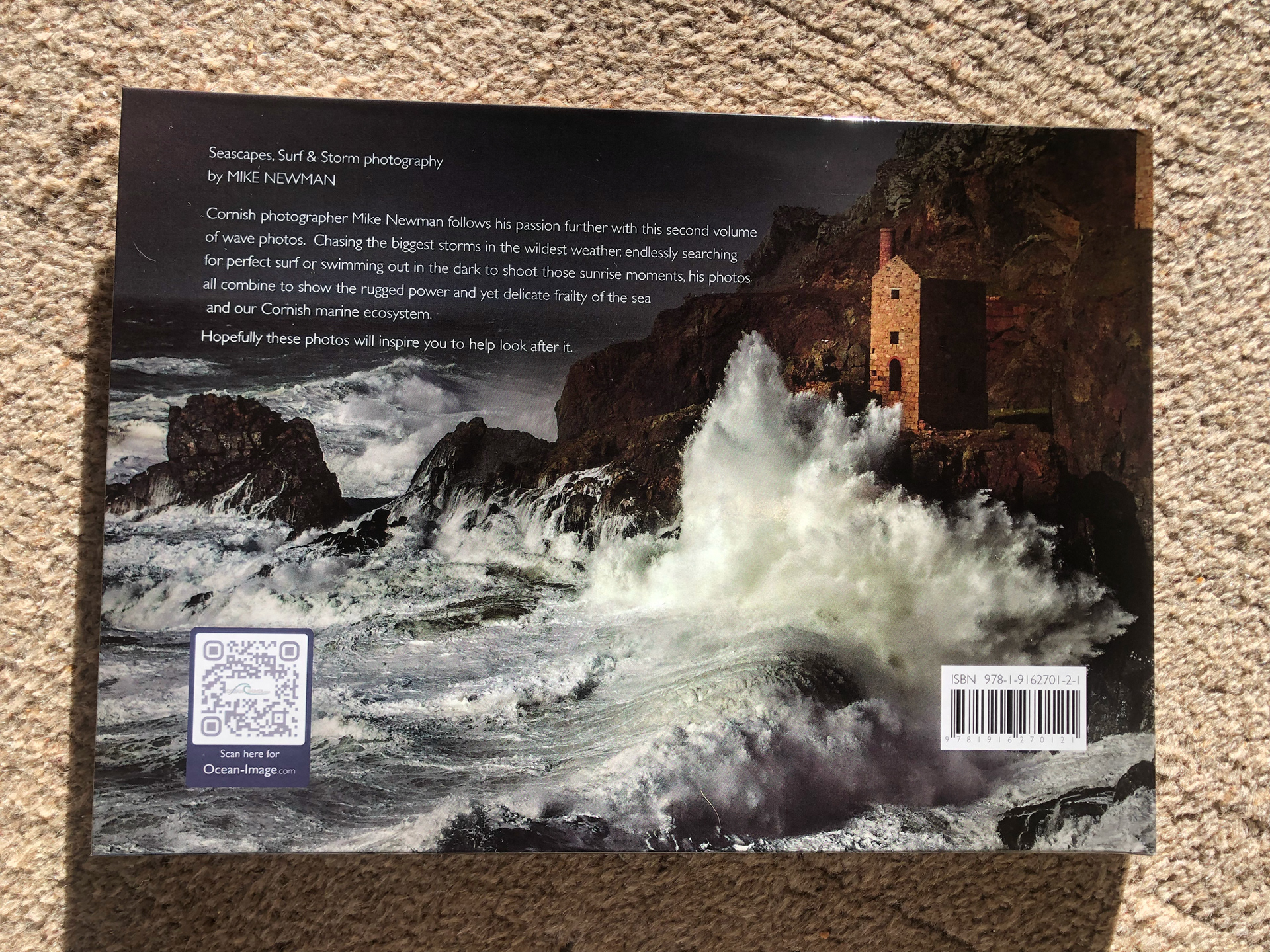 Rugged cliffs and mines during a Cornish storm